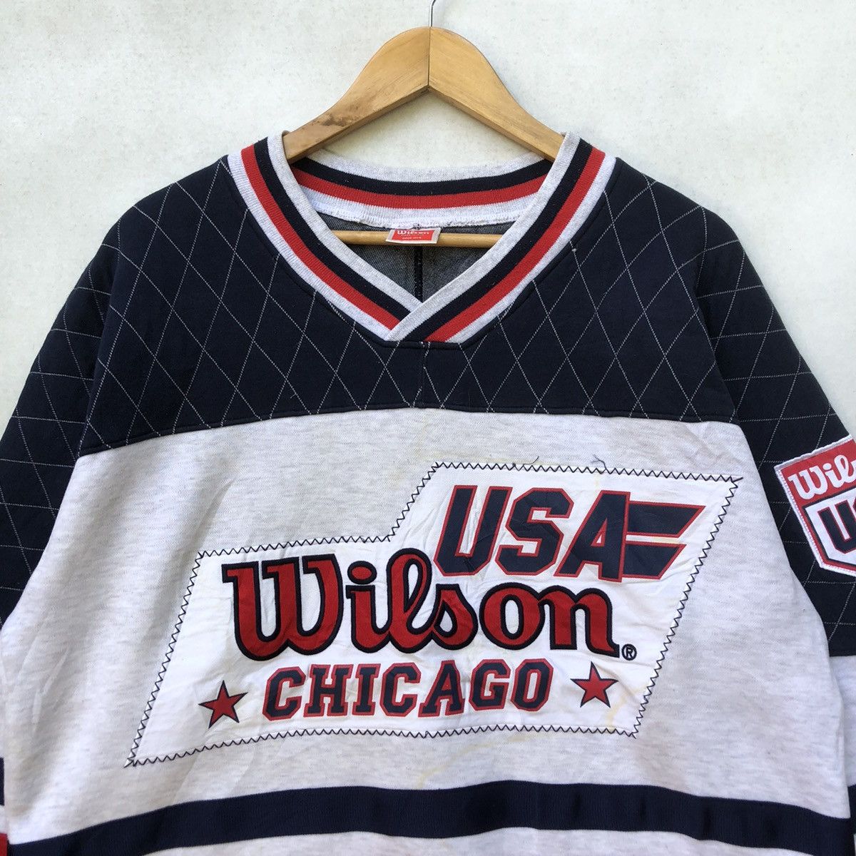 NBA × Wilson Vintage USA Wilson Chicago Pullover Size US L / EU 52-54 / 3 - 2 Thumbnail