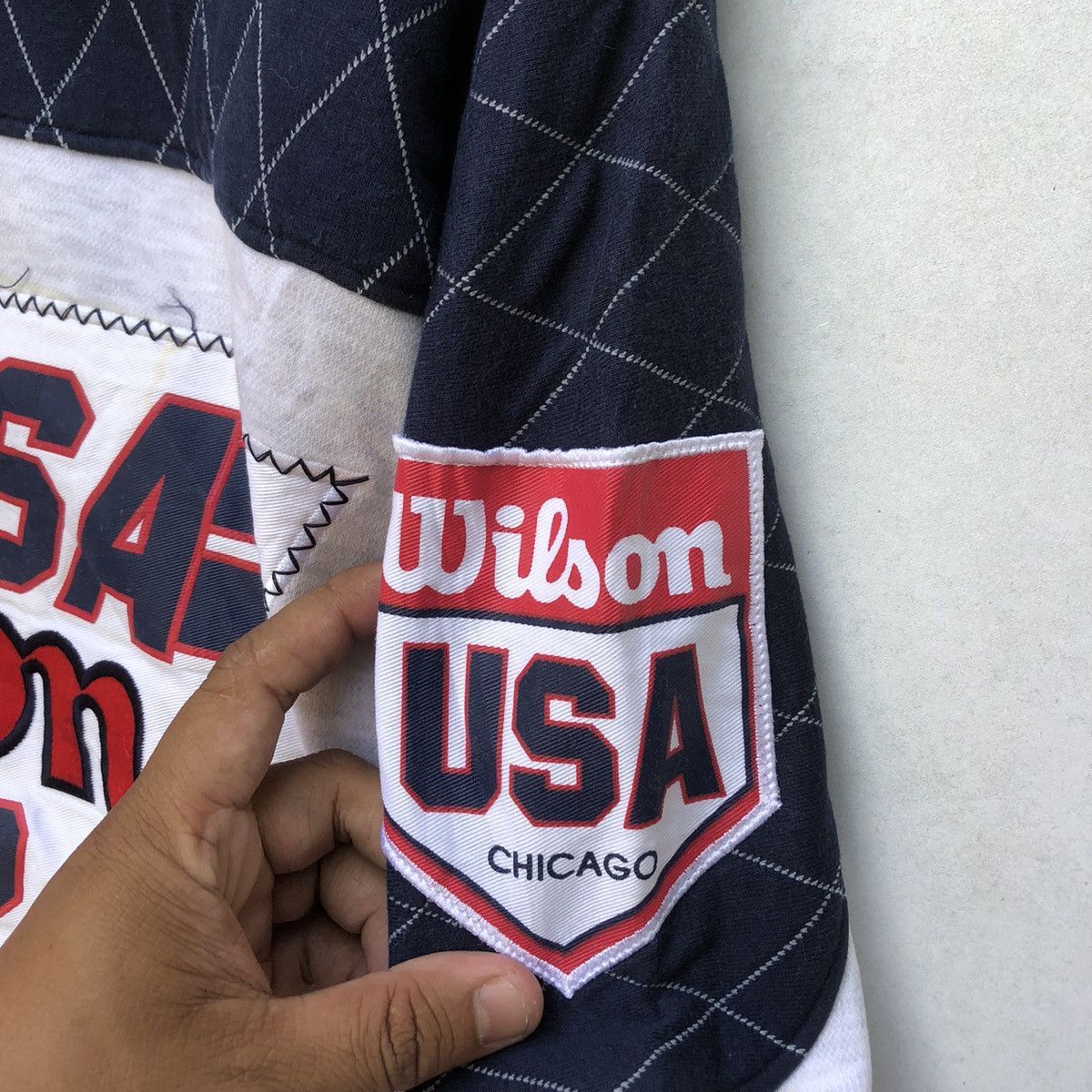 NBA × Wilson Vintage USA Wilson Chicago Pullover Size US L / EU 52-54 / 3 - 3 Thumbnail