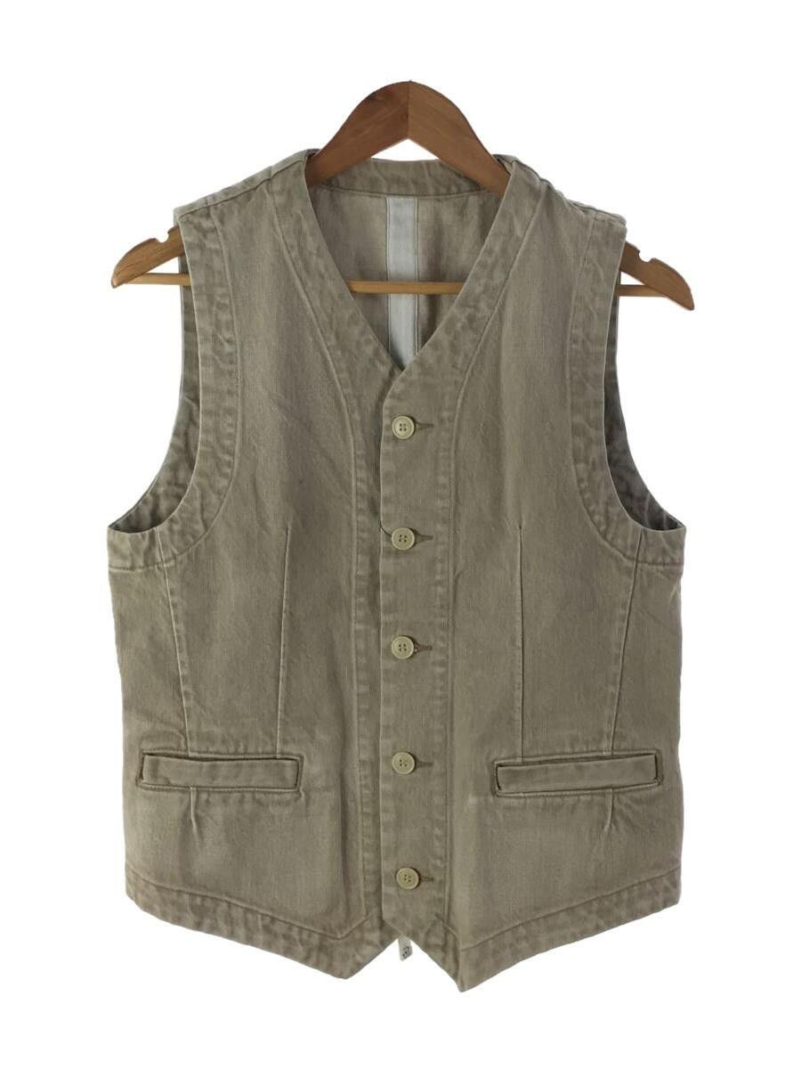 image of Number N Ine Musical Note Button Vest in Beige, Men's (Size Large)