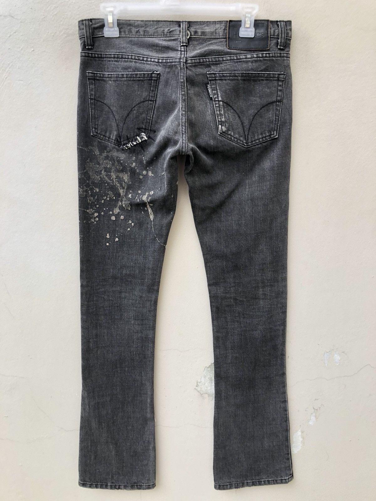 Hysteric Glamour × Vintage Vintage HG Japan Rips ZigZag Patchwork Denim Flare Jeans Size US 29 - 14 Thumbnail