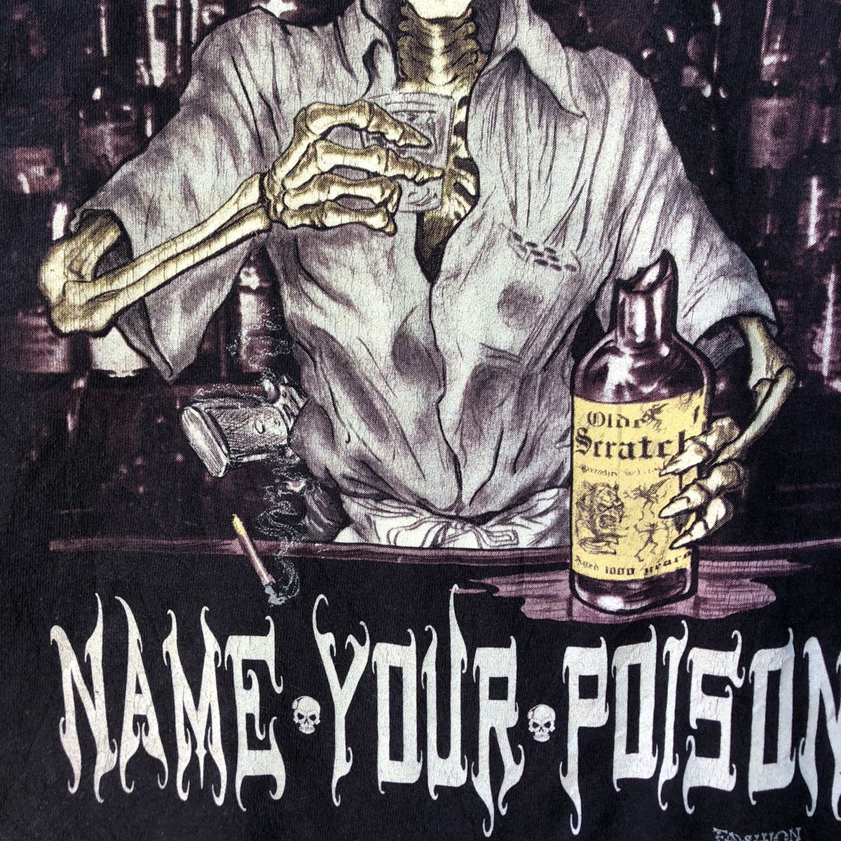 Fashion Victim × Vintage Vintage Name Your Poison Fashion Victim Shirt Skull Bone Size US M / EU 48-50 / 2 - 4 Thumbnail
