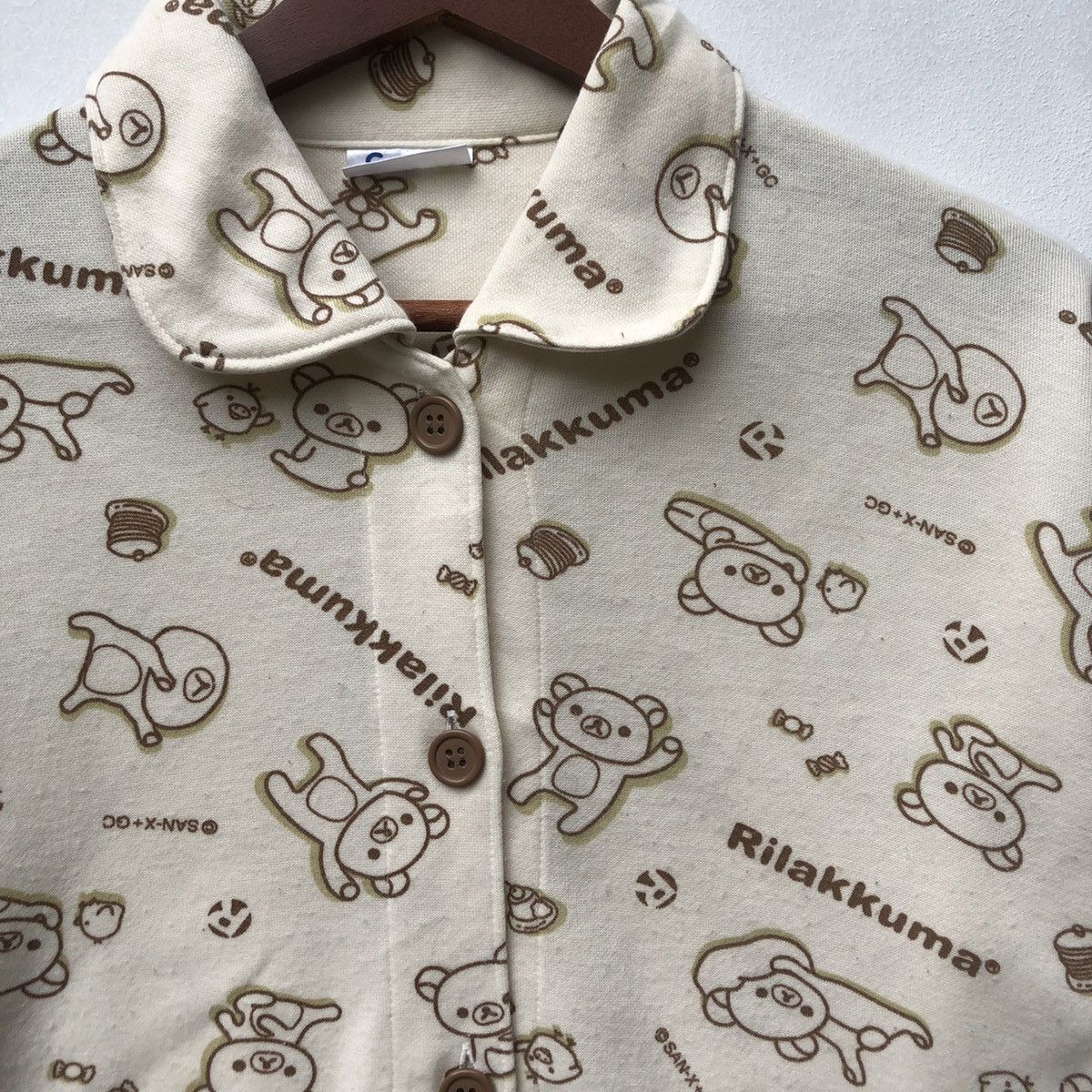 Cartoon Network × Japanese Brand × Vintage Vintage Rilakkuma Sleep Wear Shirt Size US S / EU 44-46 / 1 - 2 Thumbnail