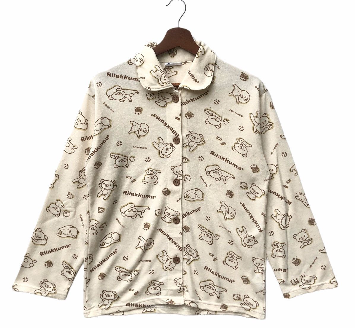 Cartoon Network × Japanese Brand × Vintage Vintage Rilakkuma Sleep Wear Shirt Size US S / EU 44-46 / 1 - 1 Thumbnail