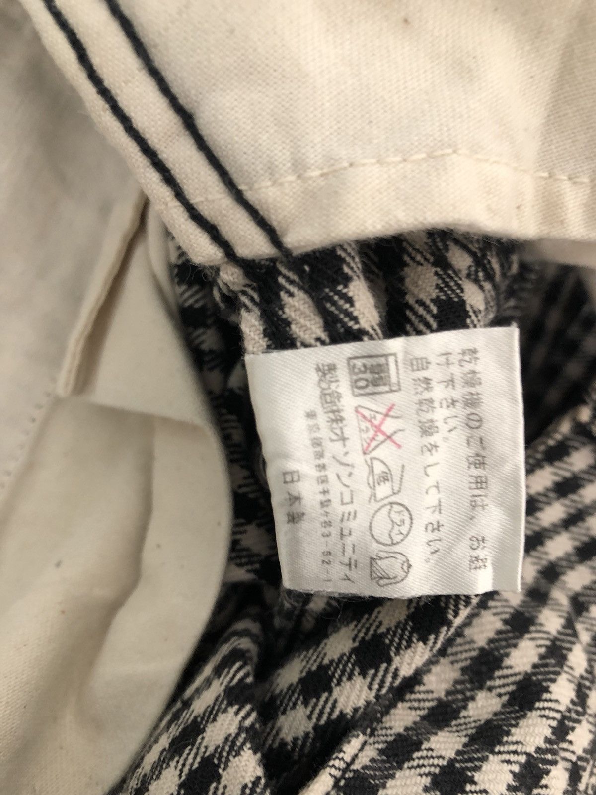 Vintage Vintage Ozone Rocks Japan Checks Expandable Leg Pant Size US 29 - 20 Thumbnail