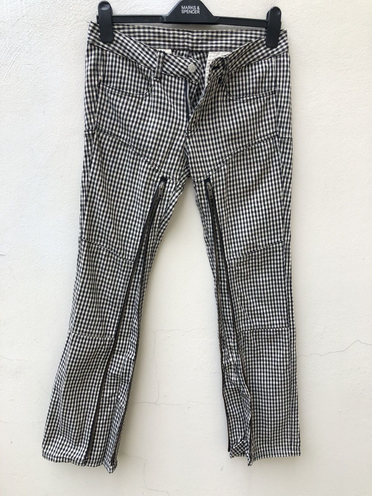 Vintage Vintage Ozone Rocks Japan Checks Expandable Leg Pant Size US 29 - 13 Thumbnail
