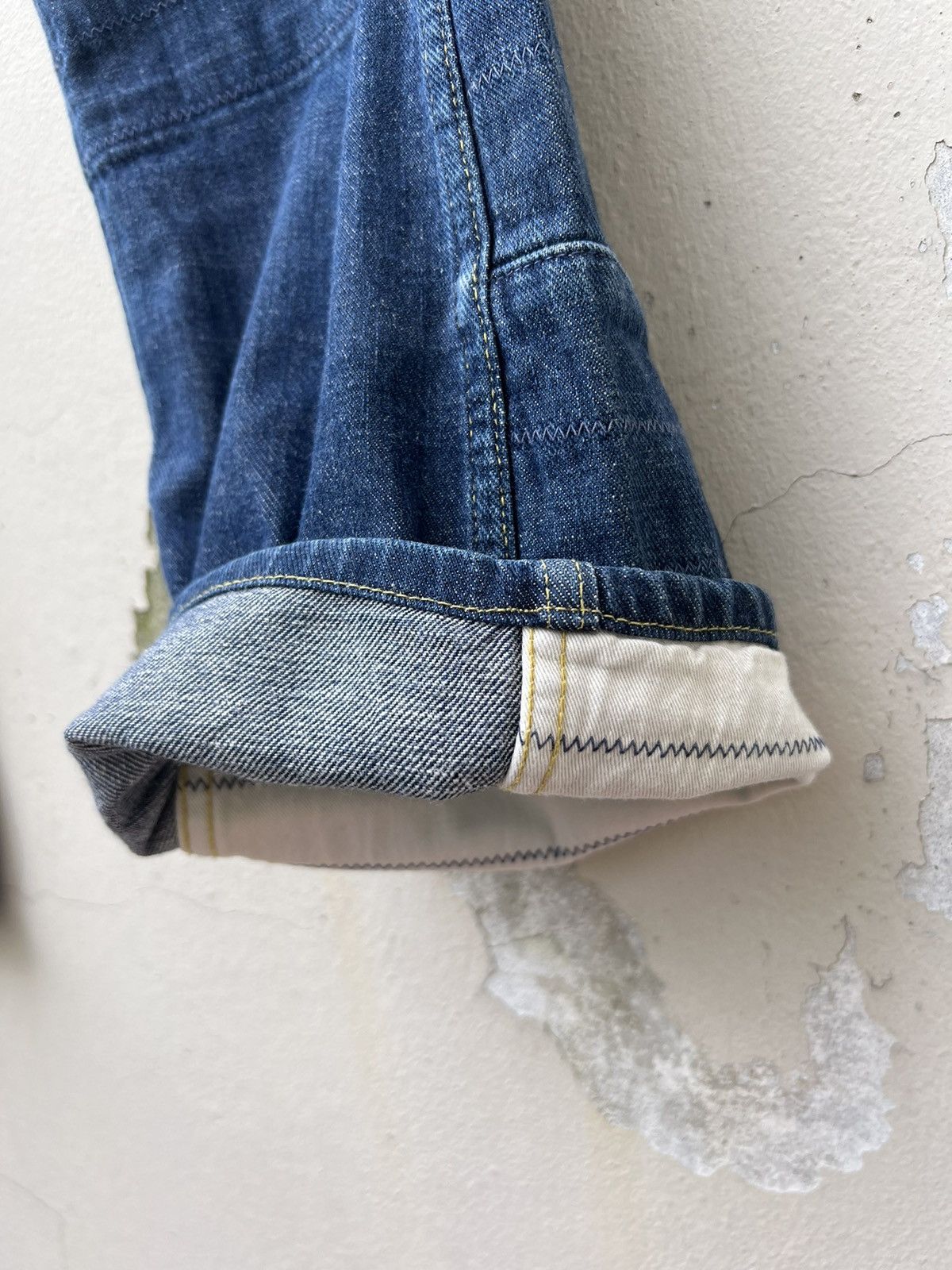 Hysteric Glamour Vintage HG Front Pockets Patchworks Legs Cropped Denim Size US 29 - 12 Thumbnail