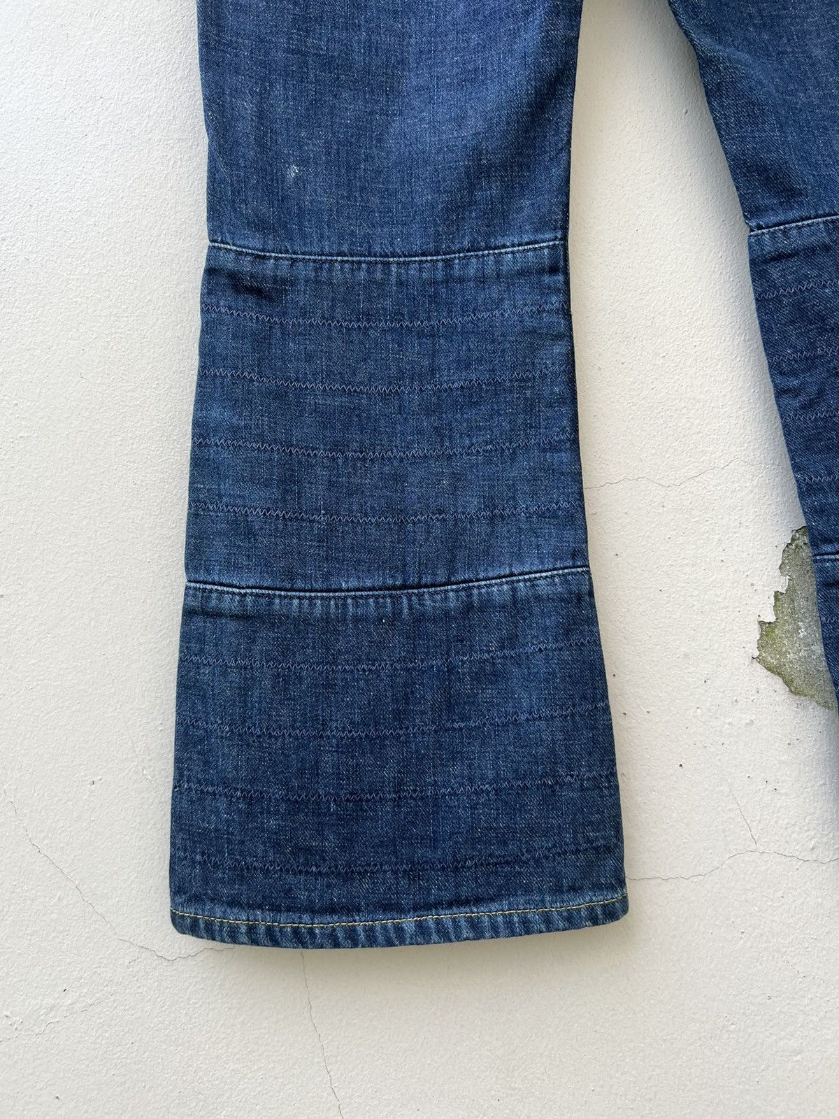 Hysteric Glamour Vintage HG Front Pockets Patchworks Legs Cropped Denim Size US 29 - 15 Thumbnail