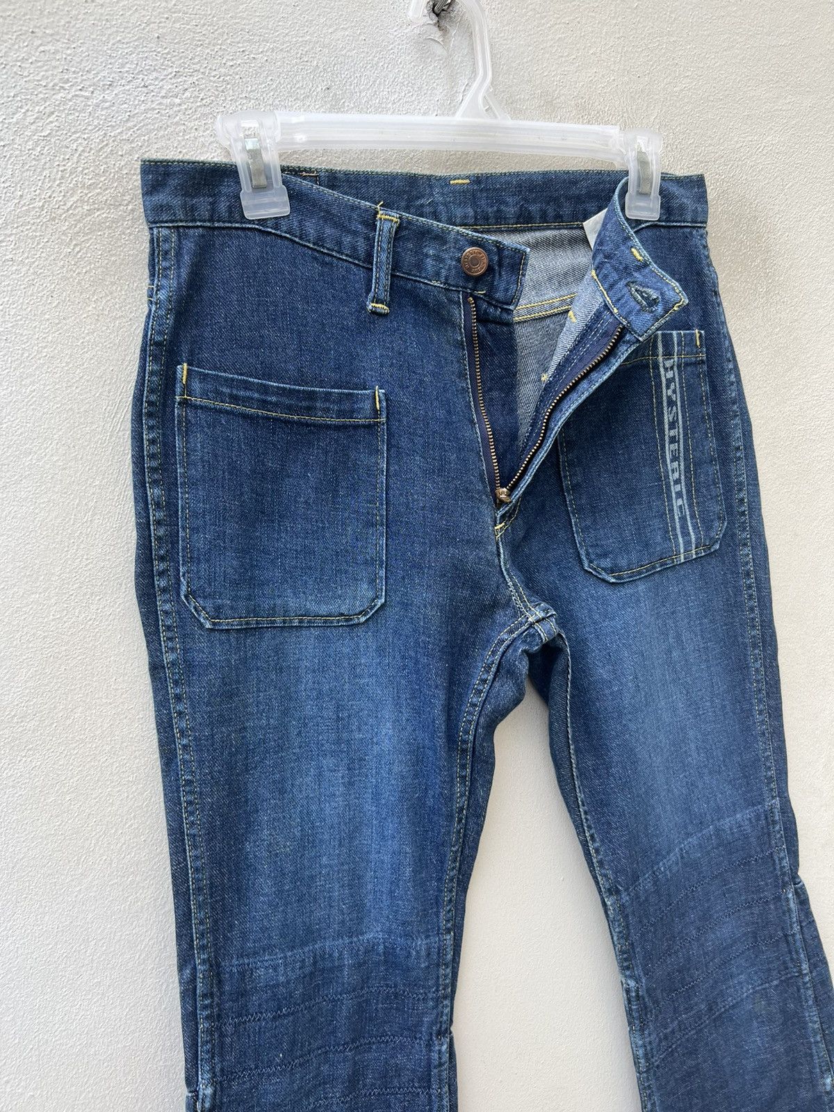 Hysteric Glamour Vintage HG Front Pockets Patchworks Legs Cropped Denim Size US 29 - 8 Thumbnail