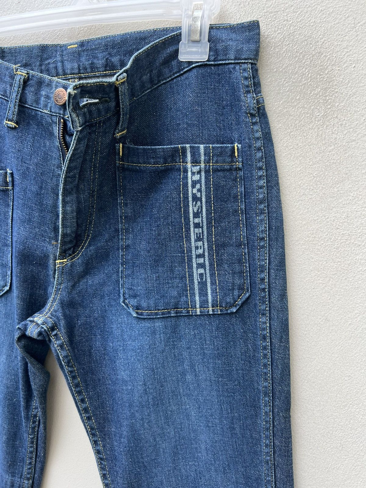 Hysteric Glamour Vintage HG Front Pockets Patchworks Legs Cropped Denim Size US 29 - 10 Thumbnail