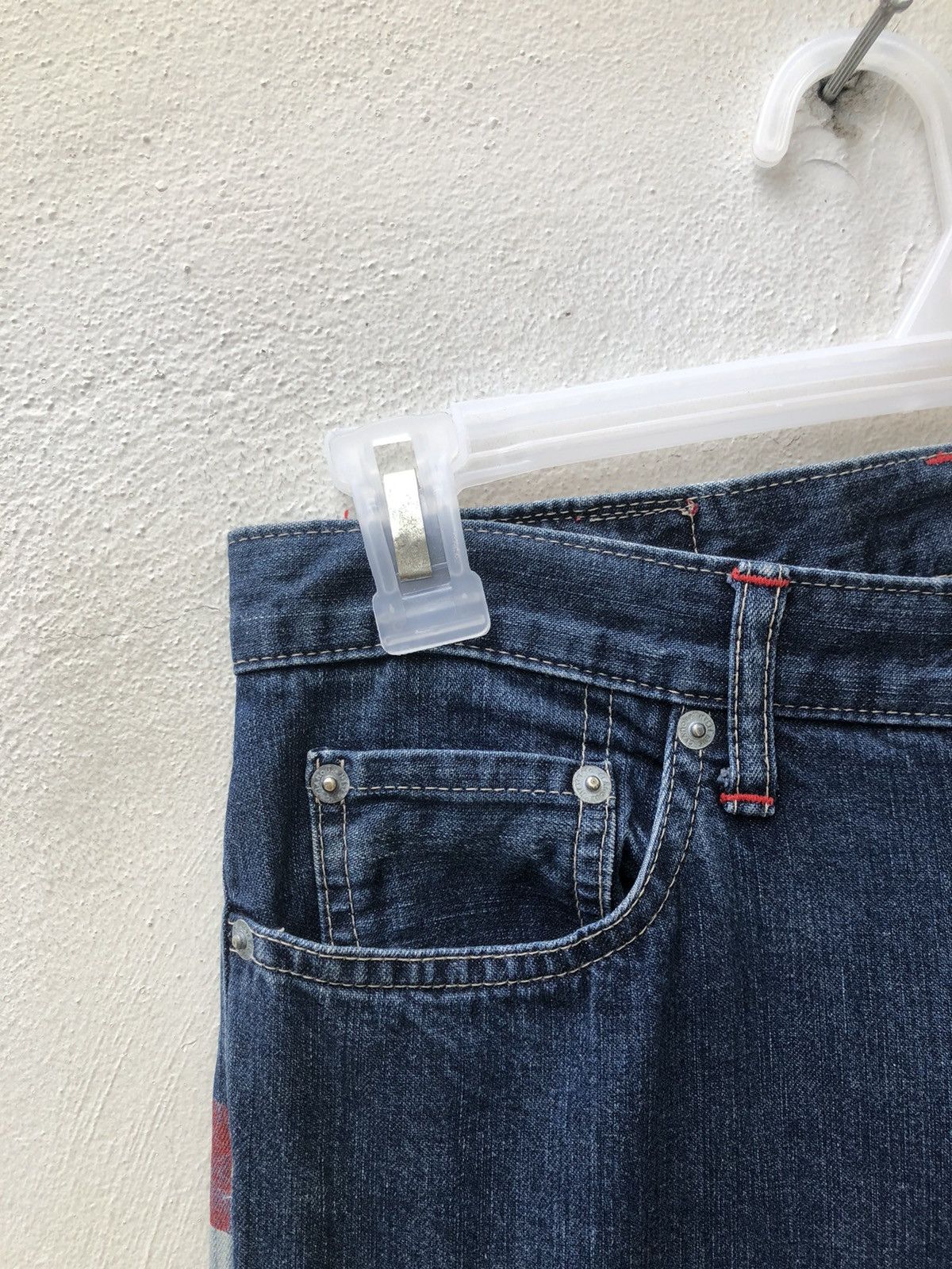 Hysteric Glamour Vintage Hysteric Glamour Border Striped Denim Flare Jeans Size US 29 - 4 Thumbnail