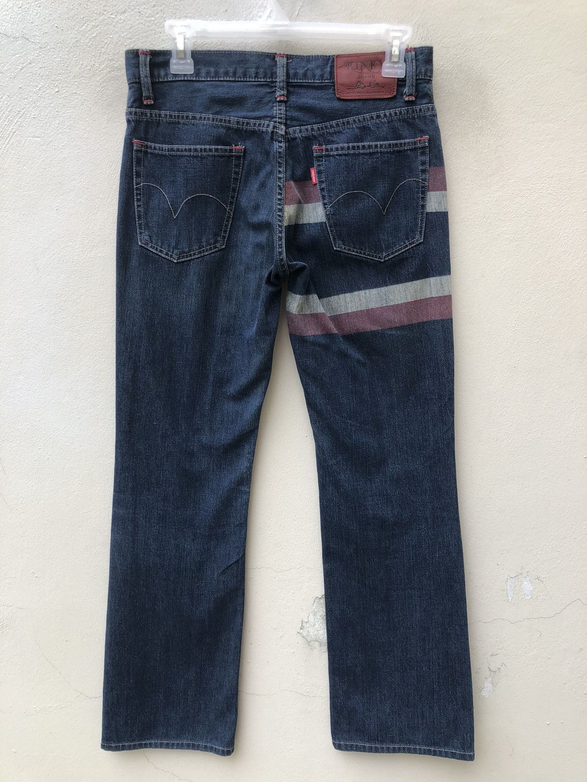 Hysteric Glamour Vintage Hysteric Glamour Border Striped Denim Flare Jeans Size US 29 - 11 Thumbnail