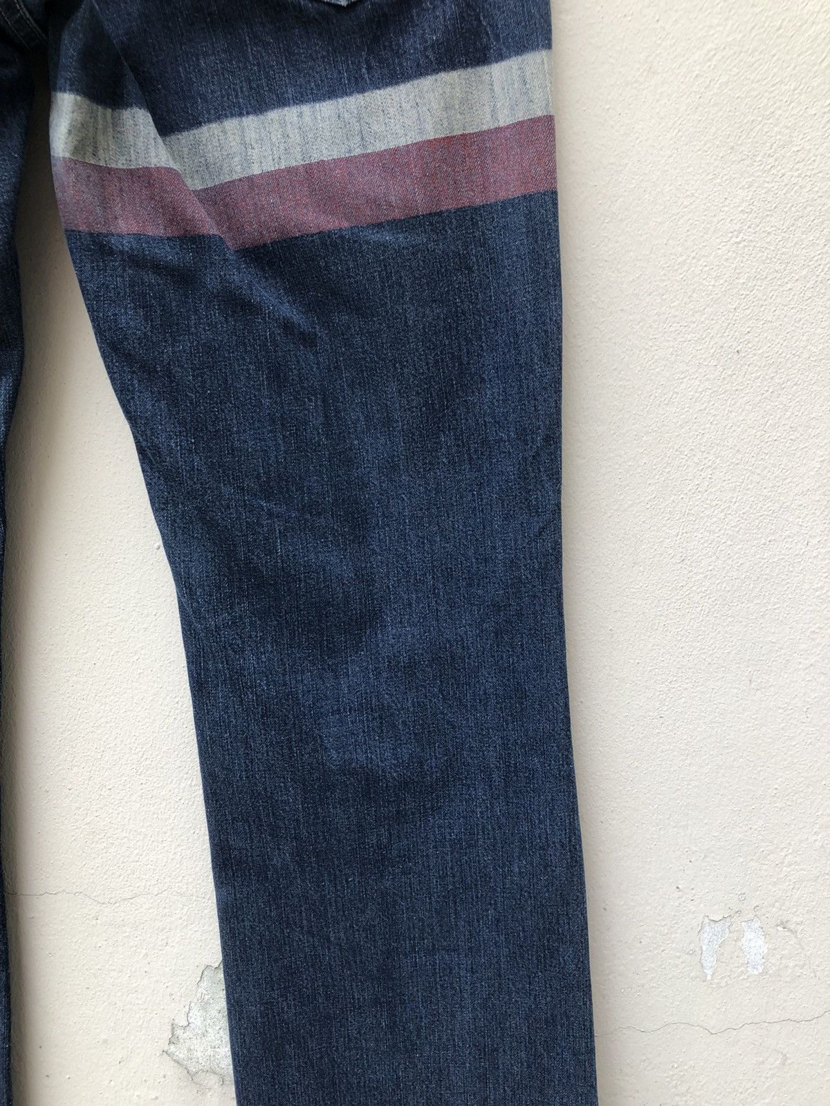 Hysteric Glamour Vintage Hysteric Glamour Border Striped Denim Flare Jeans Size US 29 - 17 Thumbnail