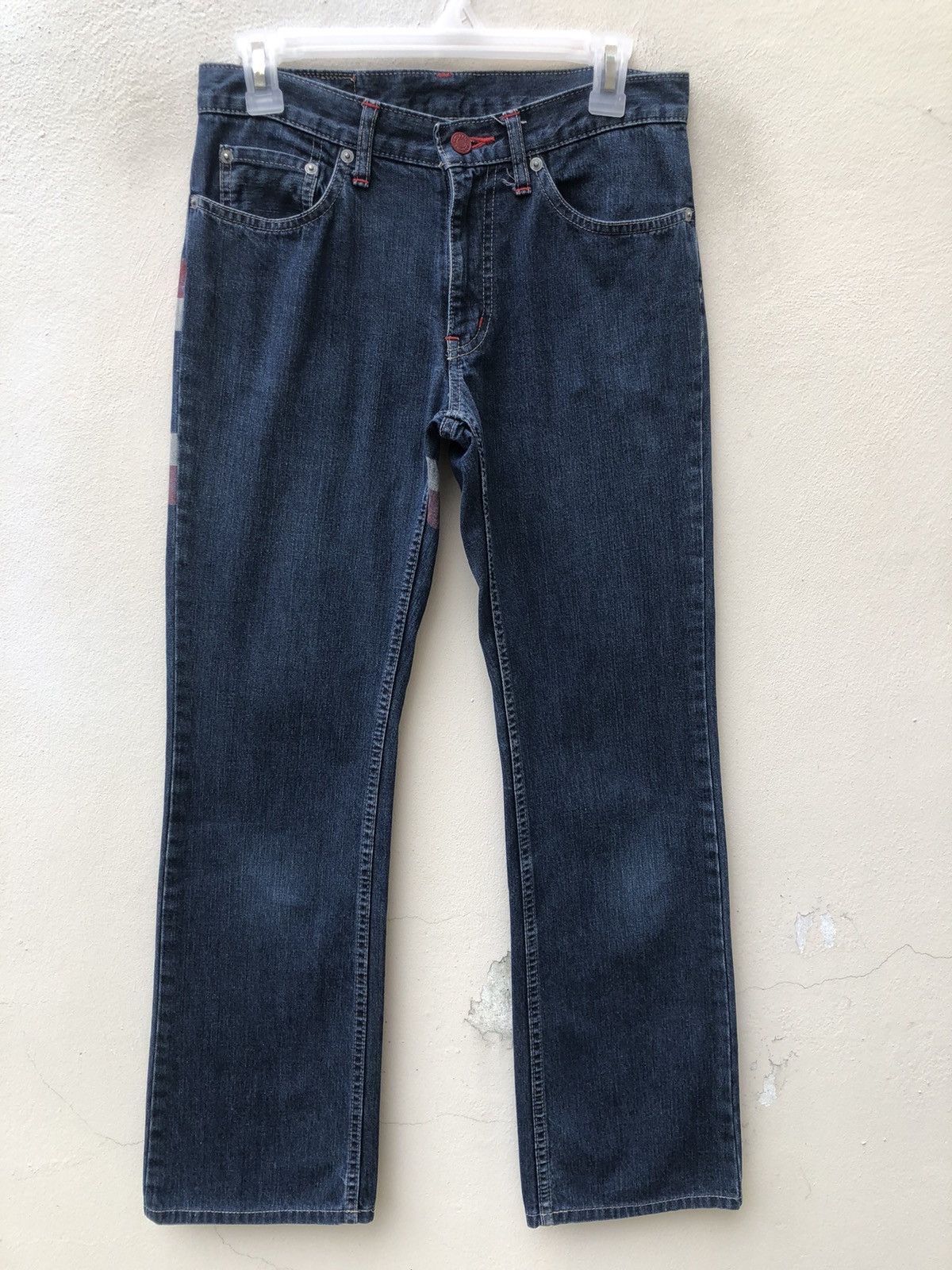 Hysteric Glamour Vintage Hysteric Glamour Border Striped Denim Flare Jeans Size US 29 - 3 Thumbnail