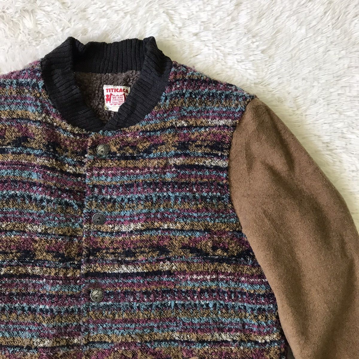 Japanese Brand Titicaca Pattern Part Color Jacket Size US M / EU 48-50 / 2 - 5 Thumbnail