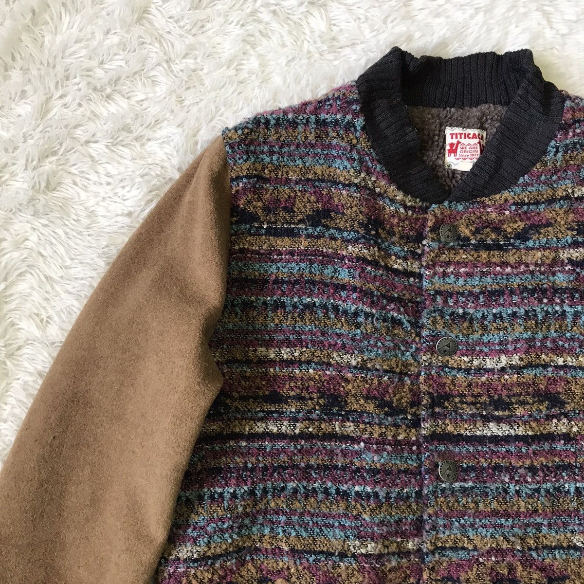 Japanese Brand Titicaca Pattern Part Color Jacket Size US M / EU 48-50 / 2 - 6 Thumbnail