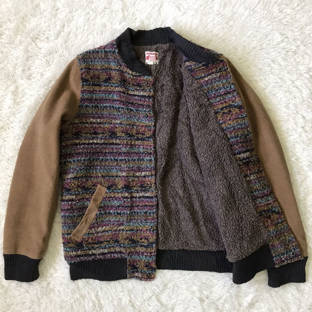 Japanese Brand Titicaca Pattern Part Color Jacket Size US M / EU 48-50 / 2 - 13 Thumbnail
