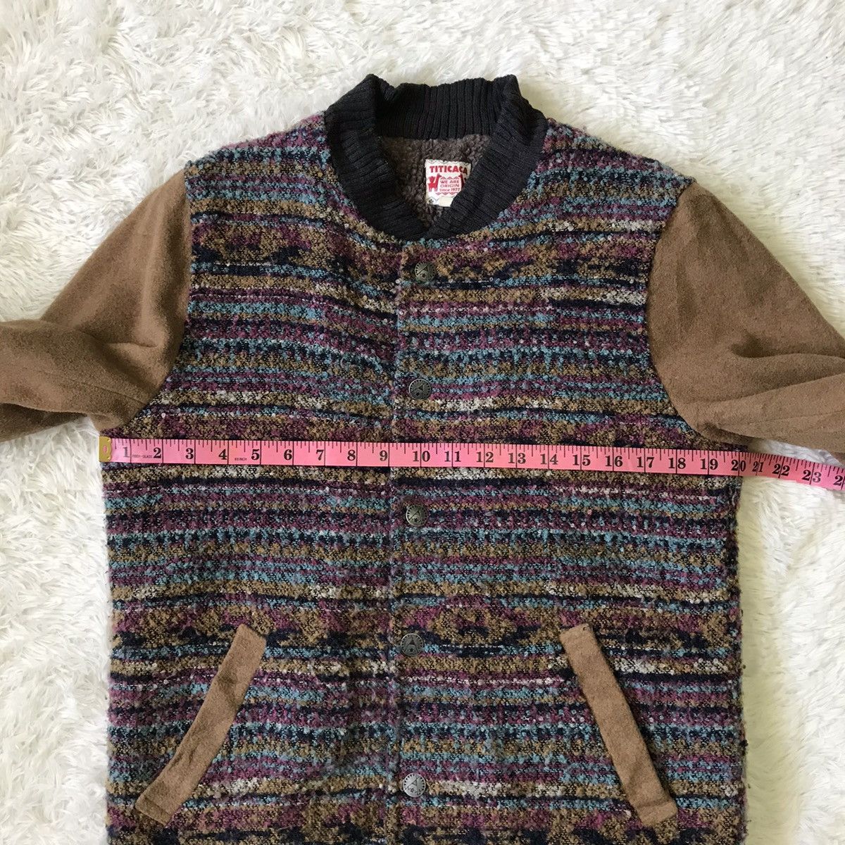 Japanese Brand Titicaca Pattern Part Color Jacket Size US M / EU 48-50 / 2 - 18 Thumbnail