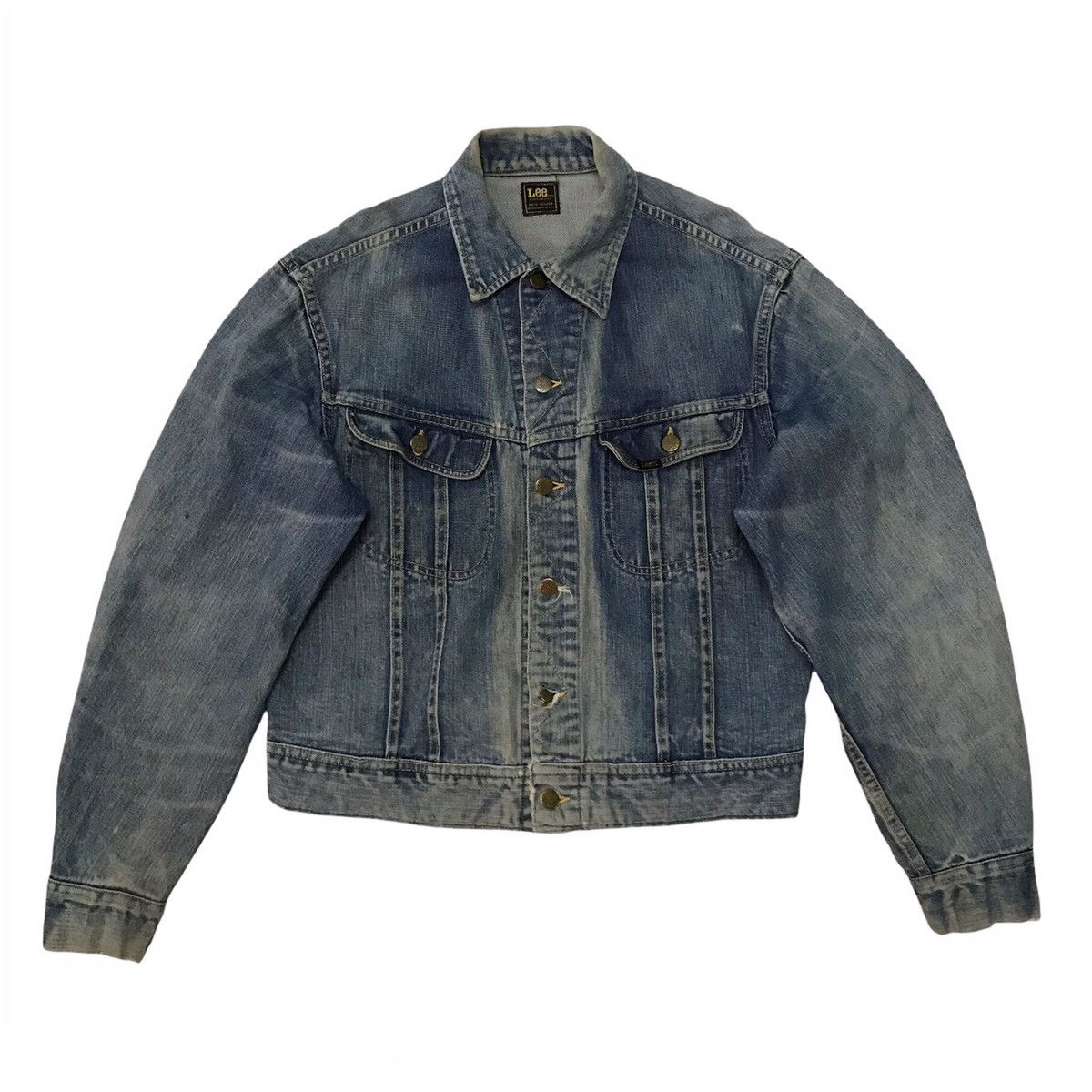 ジャケット・アウター VINTAGE LEE DENIM JACKET 70s Vintage!! 70s 80s LEE Riders Distressed Denim Trucker Jacket