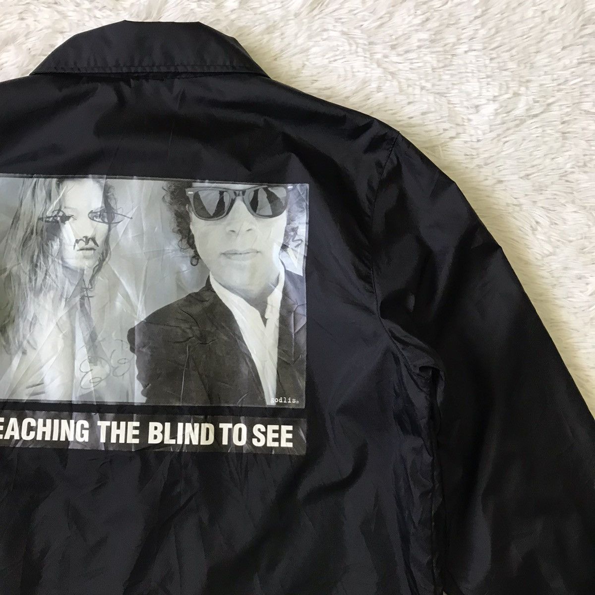 Japanese Brand Godlis Teaching The Blind To See Nylon Jacket Size US M / EU 48-50 / 2 - 10 Thumbnail