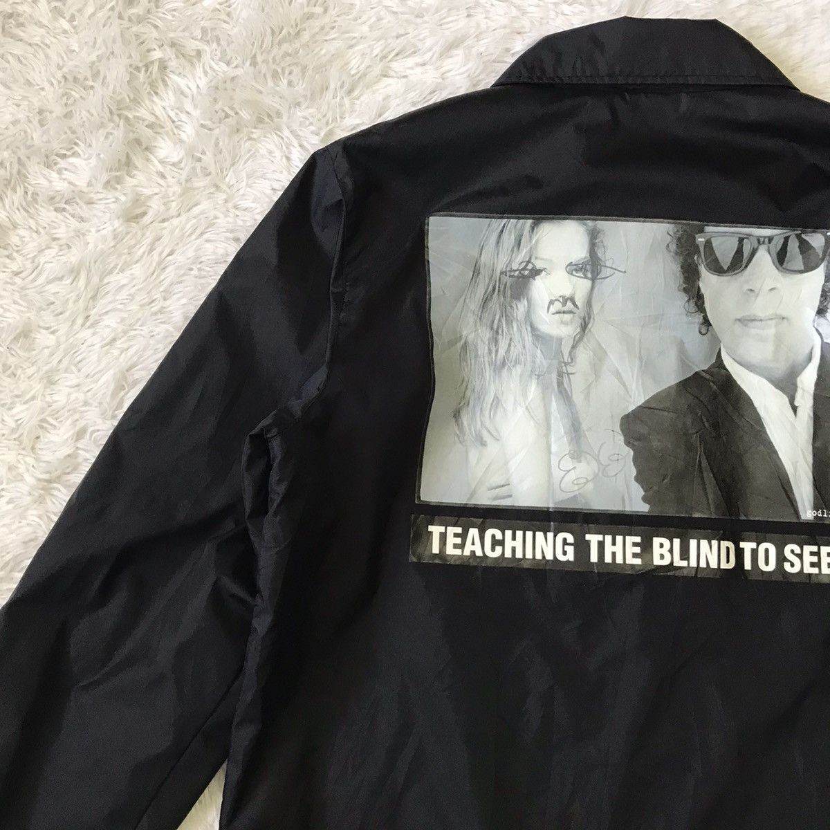 Japanese Brand Godlis Teaching The Blind To See Nylon Jacket Size US M / EU 48-50 / 2 - 11 Thumbnail