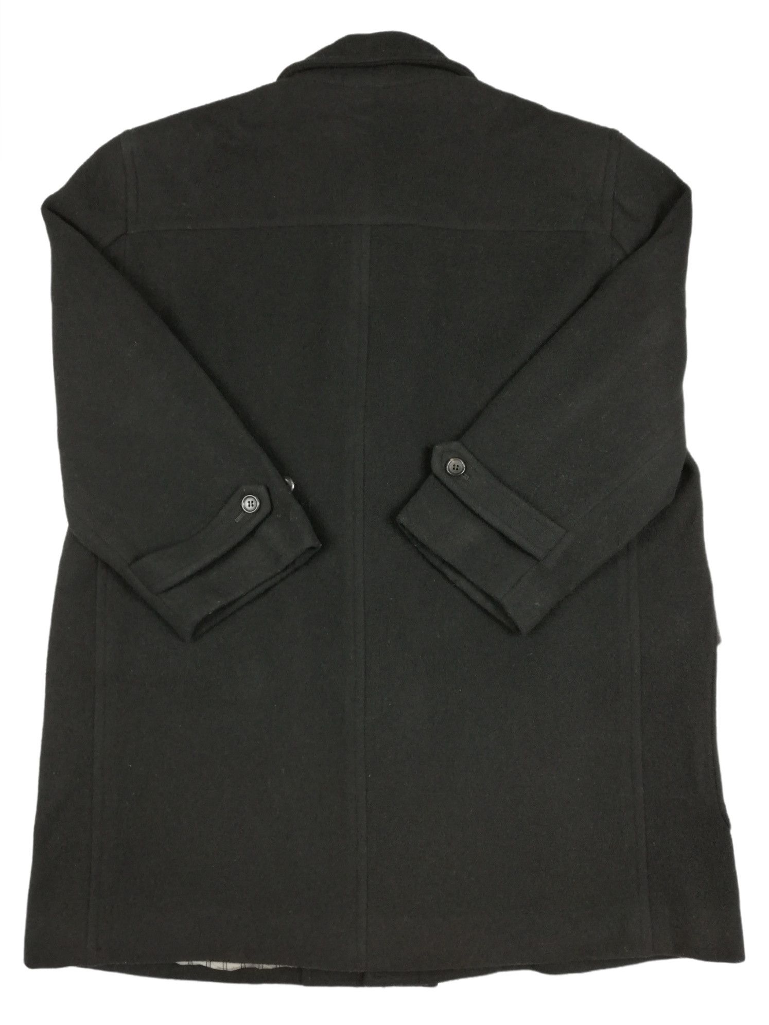 Comme des Garcons × Comme des Garcons Homme Plus 🔥Archival CDGH 1980's Black Wool Heavy Duffle Coat Jacket Size US M / EU 48-50 / 2 - 17 Thumbnail