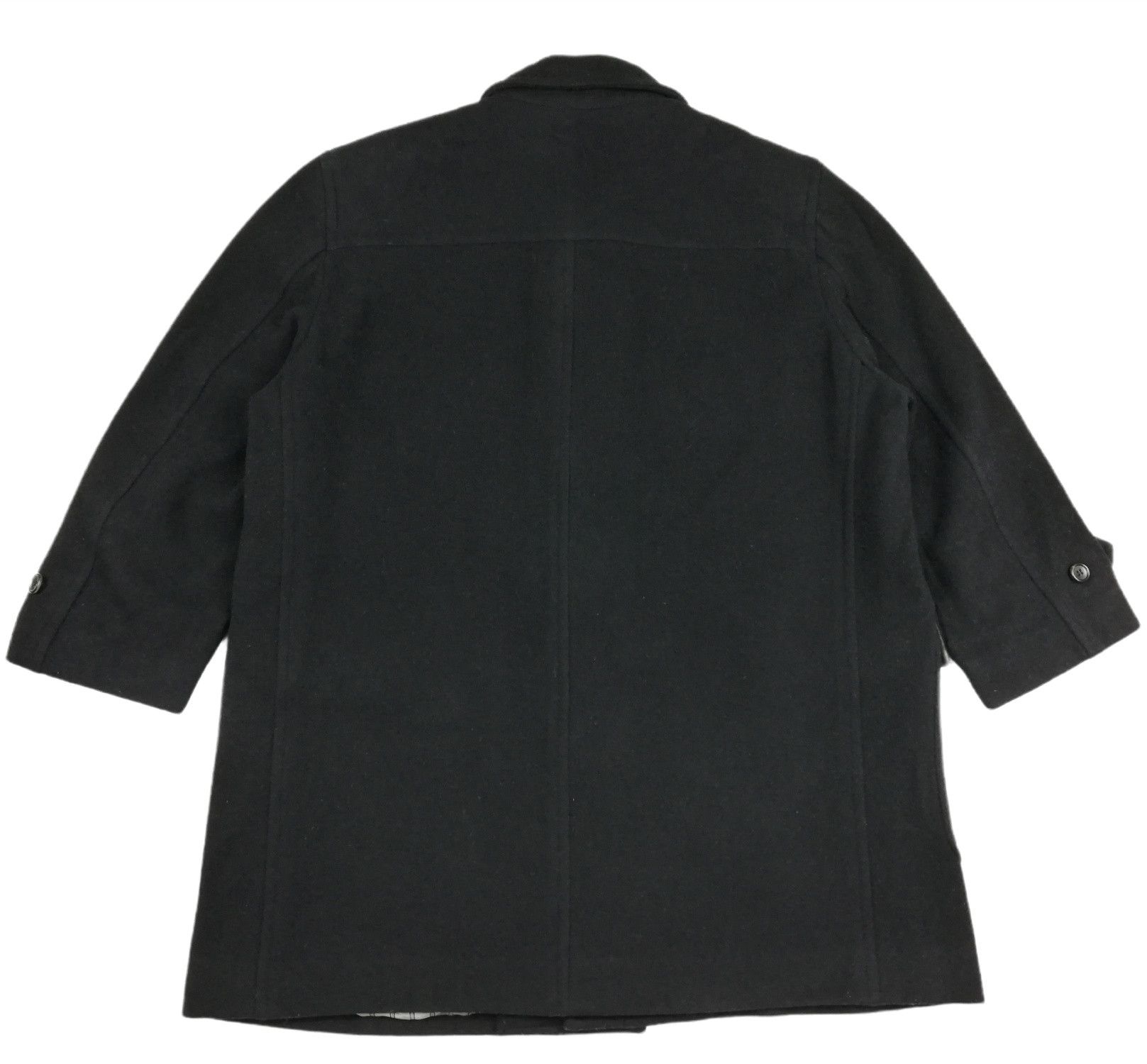 Comme des Garcons × Comme des Garcons Homme Plus 🔥Archival CDGH 1980's Black Wool Heavy Duffle Coat Jacket Size US M / EU 48-50 / 2 - 13 Thumbnail