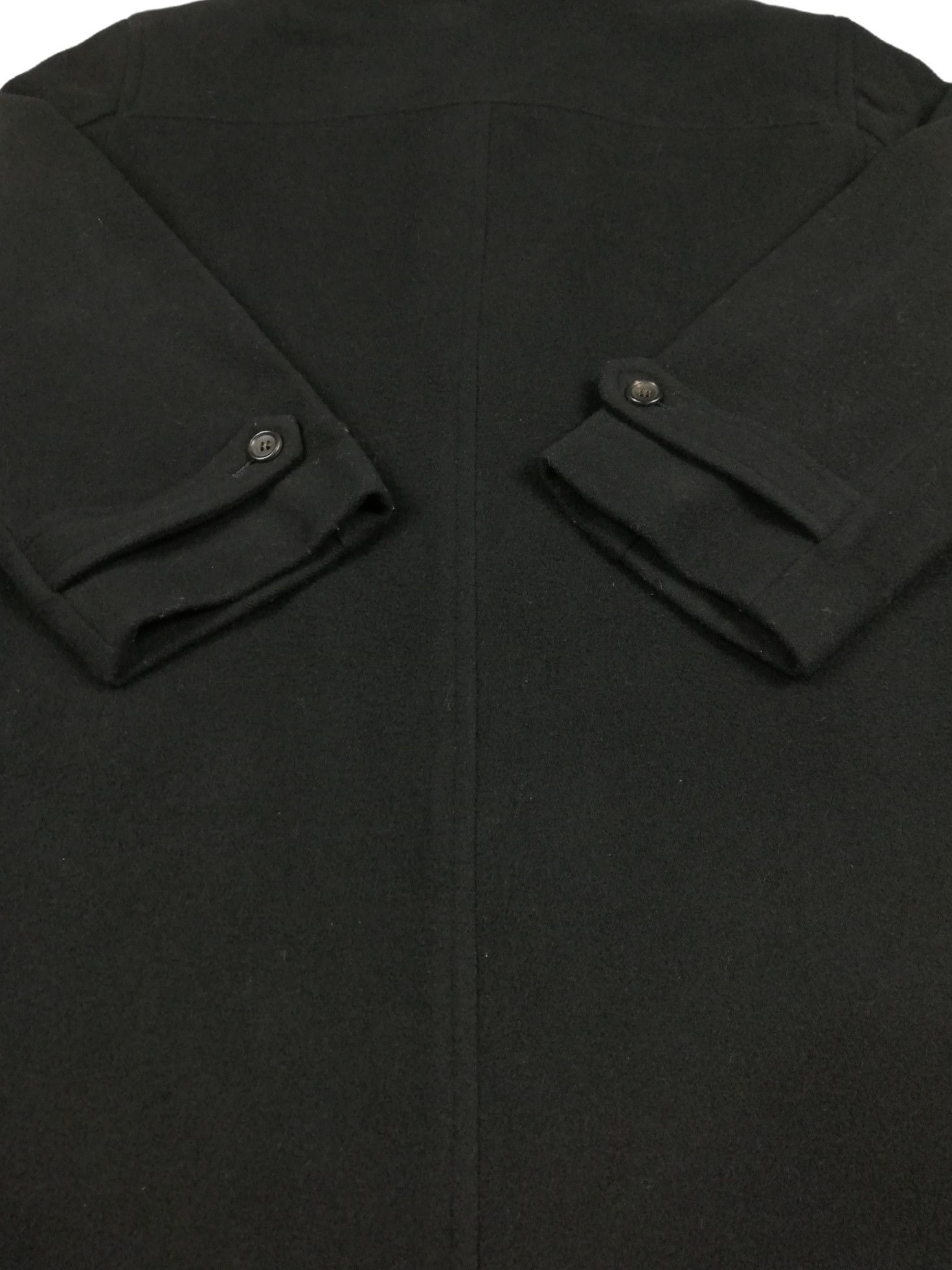 Comme des Garcons × Comme des Garcons Homme Plus 🔥Archival CDGH 1980's Black Wool Heavy Duffle Coat Jacket Size US M / EU 48-50 / 2 - 18 Thumbnail