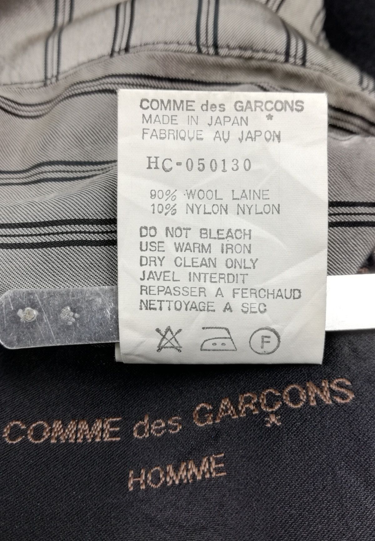Comme des Garcons × Comme des Garcons Homme Plus 🔥Archival CDGH 1980's Black Wool Heavy Duffle Coat Jacket Size US M / EU 48-50 / 2 - 12 Thumbnail
