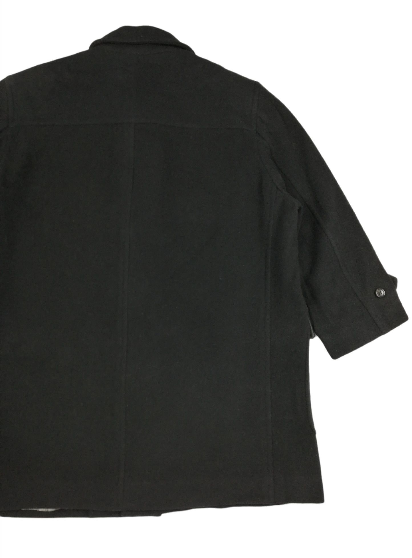 Comme des Garcons × Comme des Garcons Homme Plus 🔥Archival CDGH 1980's Black Wool Heavy Duffle Coat Jacket Size US M / EU 48-50 / 2 - 15 Thumbnail