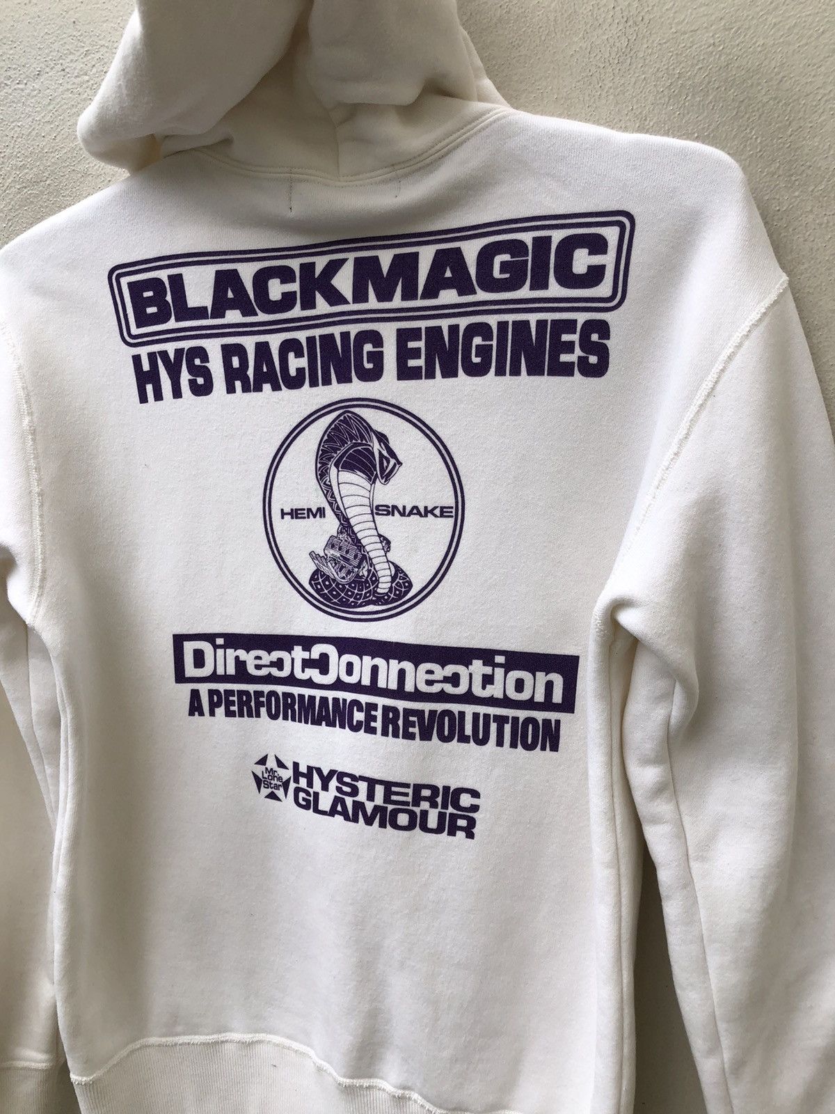 Hysteric Glamour Vintage 2000s HG Black Magic Racing Engines Hoodie Sweater Size US M / EU 48-50 / 2 - 2 Thumbnail
