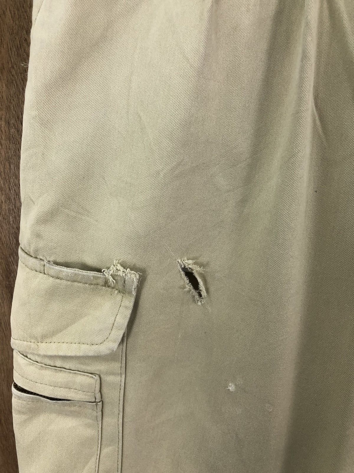 Japanese Brand Desk light Brown distressed Cargo Multipocket pants # 6217 Size US 29 - 6 Thumbnail
