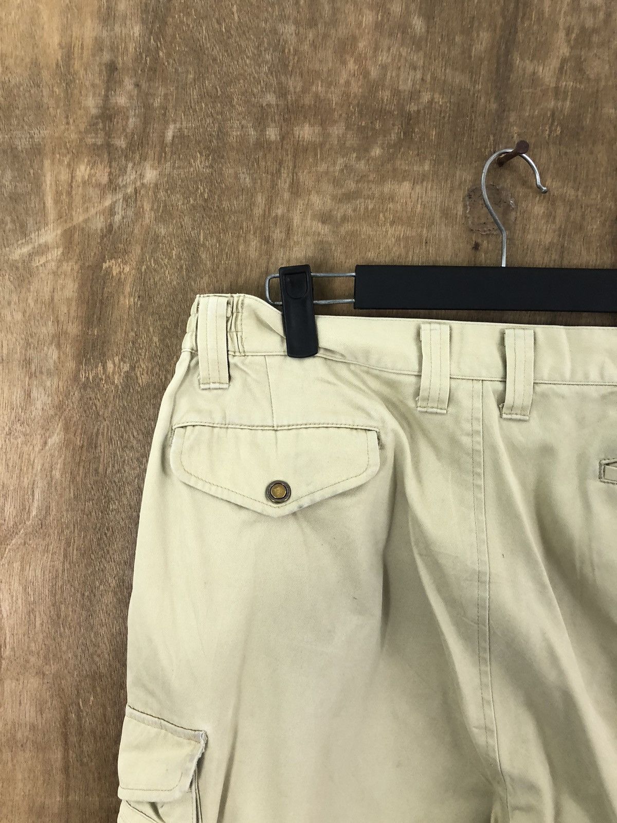 Japanese Brand Desk light Brown distressed Cargo Multipocket pants # 6217 Size US 29 - 10 Thumbnail