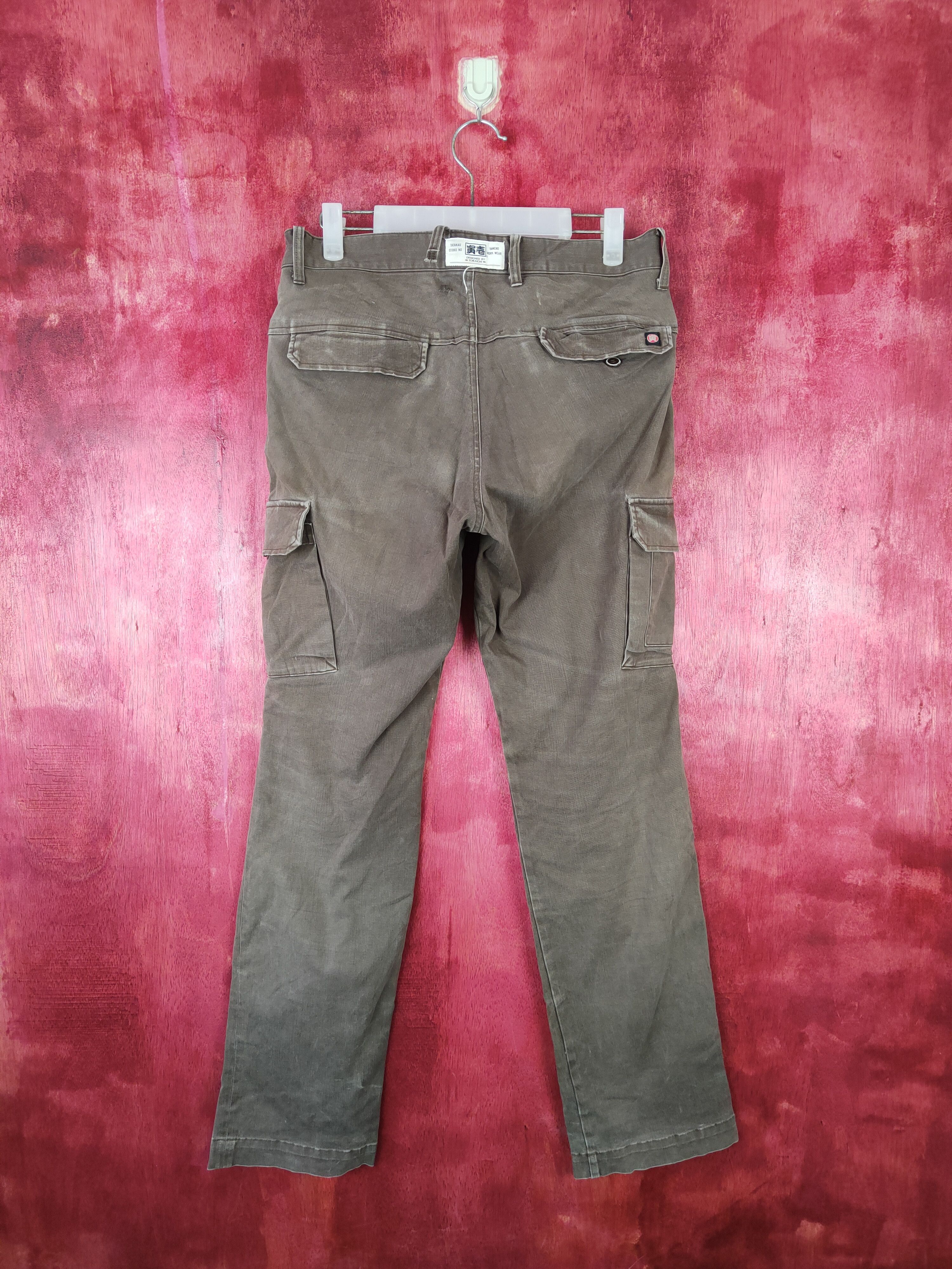 Japanese Brand Tatakau Otoko No by Toraichi Multi Pocket Cargo Pants #5292 Size US 32 / EU 48 - 7 Thumbnail