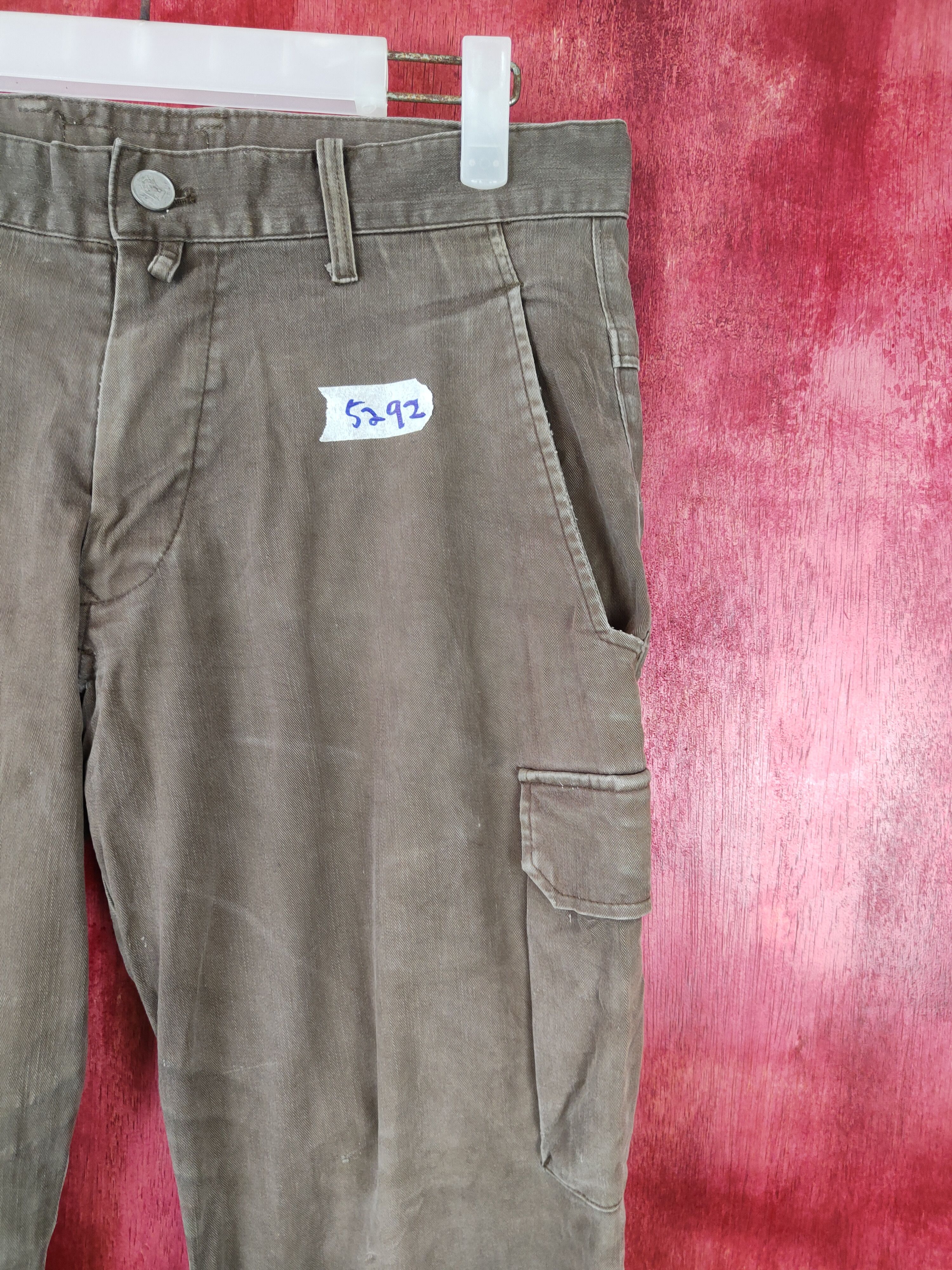 Japanese Brand Tatakau Otoko No by Toraichi Multi Pocket Cargo Pants #5292 Size US 32 / EU 48 - 5 Thumbnail