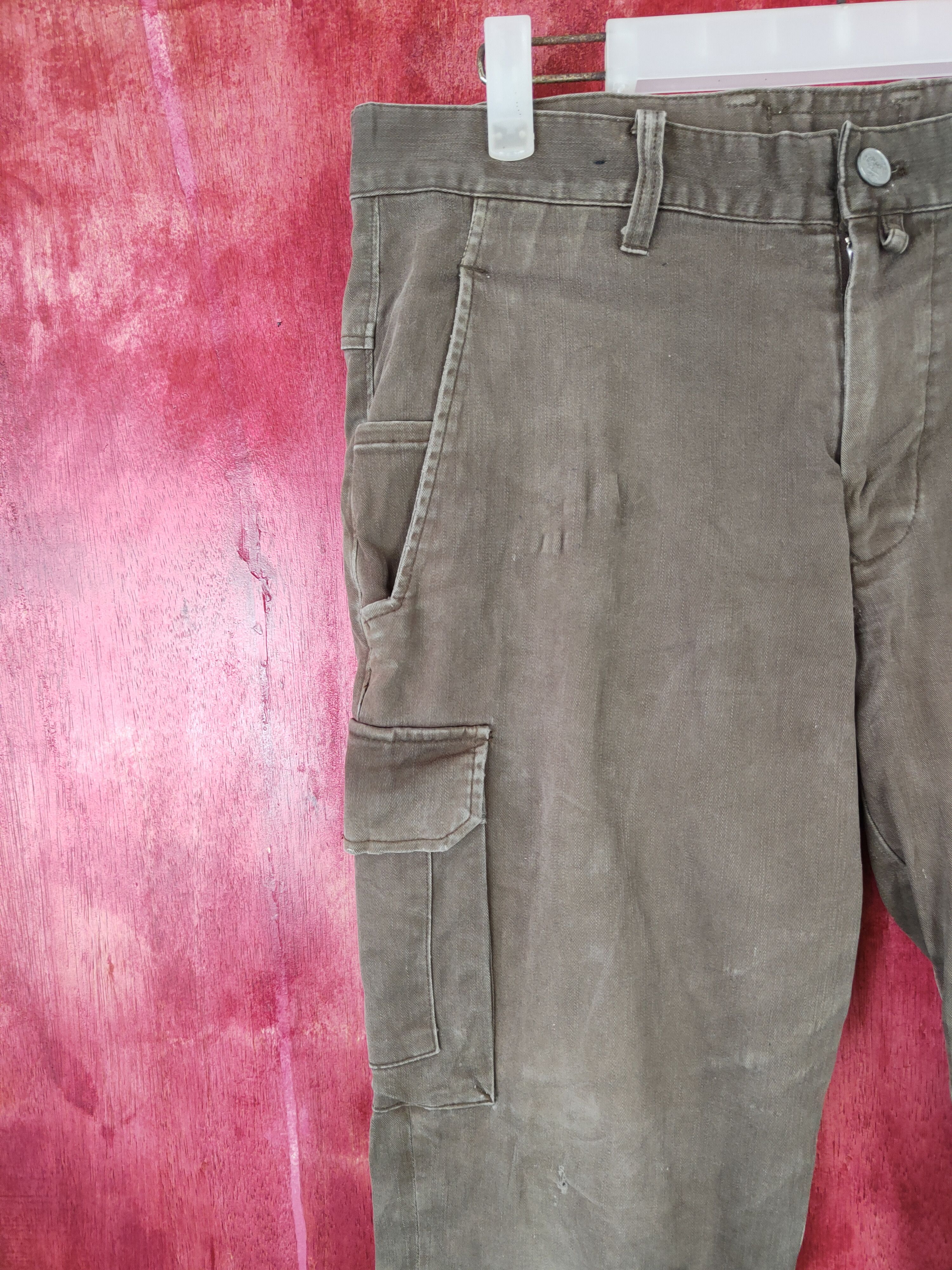 Japanese Brand Tatakau Otoko No by Toraichi Multi Pocket Cargo Pants #5292 Size US 32 / EU 48 - 3 Thumbnail