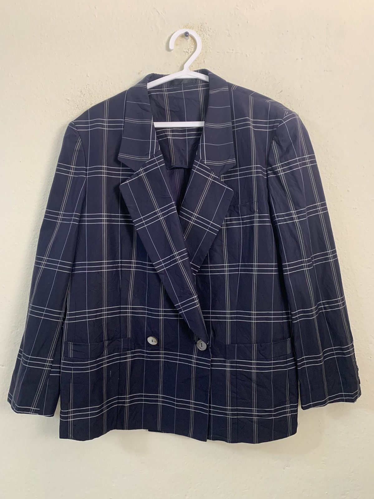 Burberry Burberrys’ Plaid Blazer Jacket Size L / US 10 / IT 46 - 1 Thumbnail