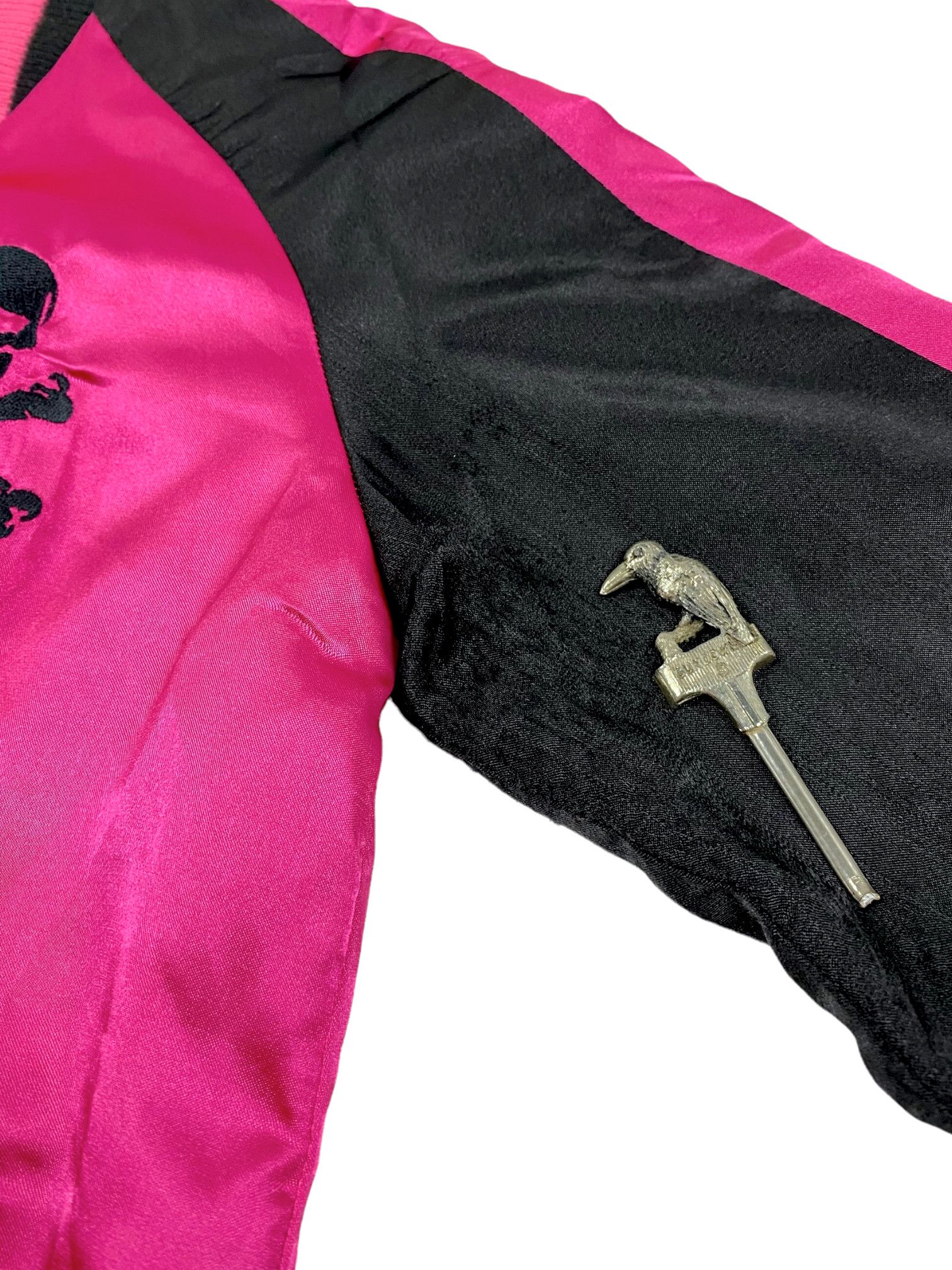 Japanese Brand Super Lovers Pink Satin Track Jacket Size S / US 4 / IT 40 - 7 Thumbnail
