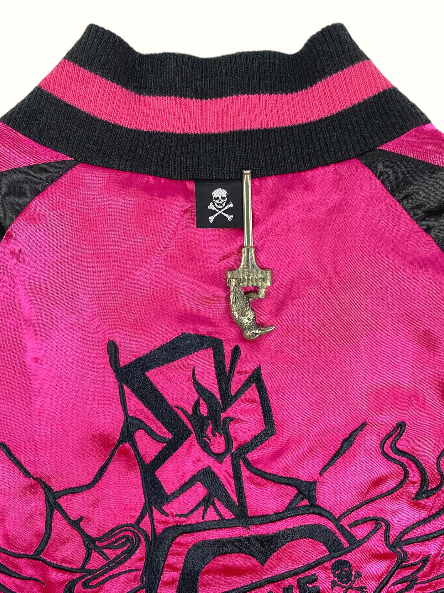 Japanese Brand Super Lovers Pink Satin Track Jacket Size S / US 4 / IT 40 - 6 Thumbnail