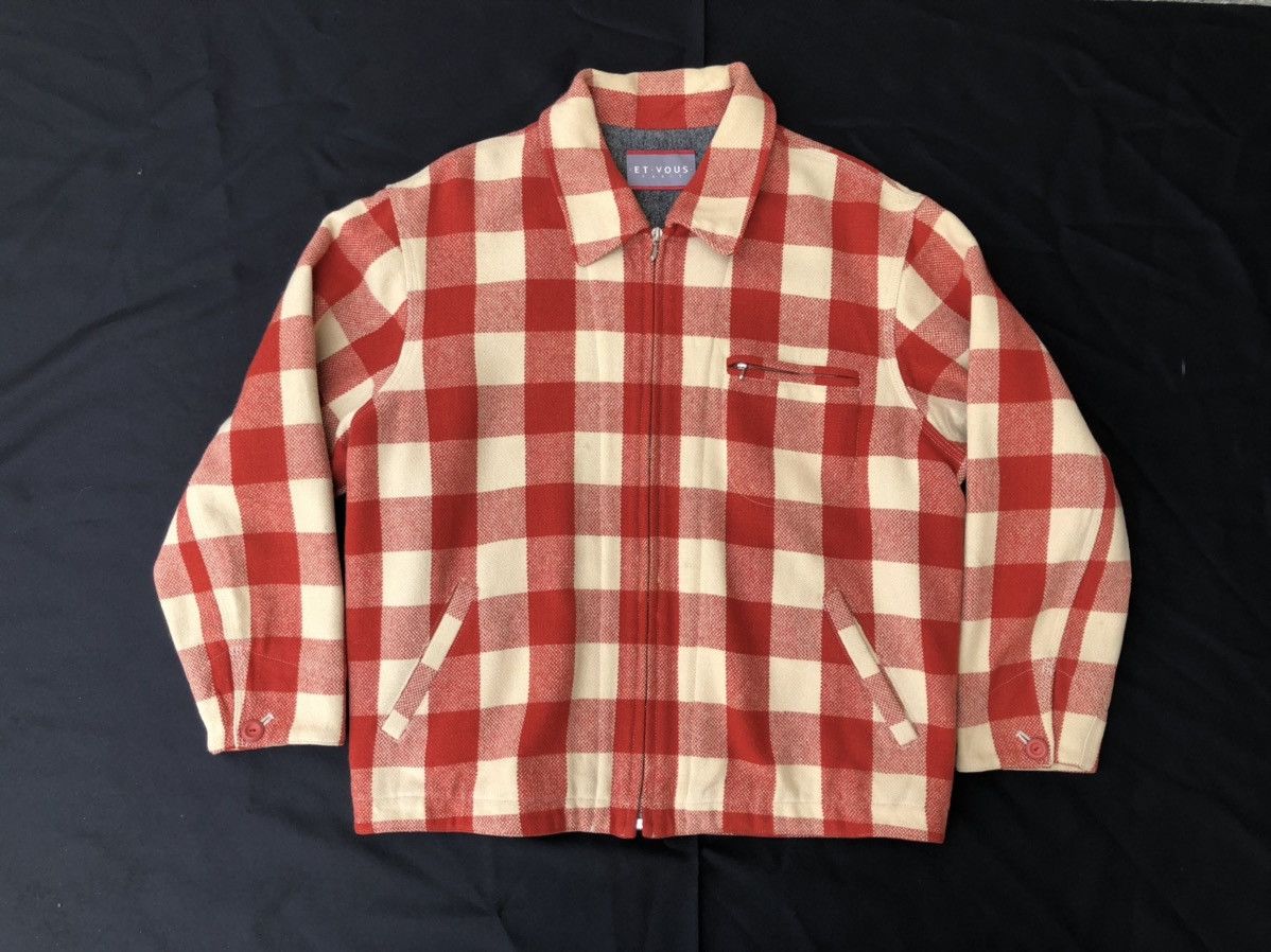image of Hysteric Glamour x Vintage Et Vous Paris Plaid Wool Sport Jacket, Men's (Size Large)