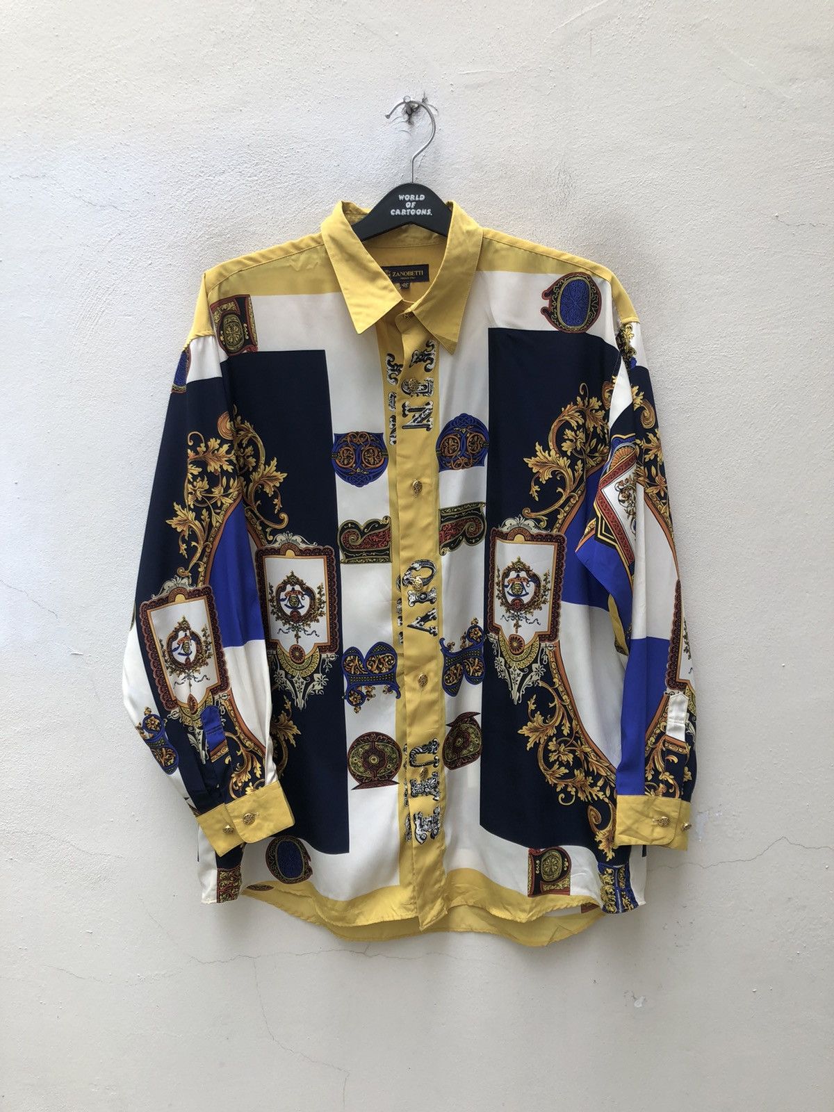 Vintage Vintage ZANOBETTI Made in Japan Baroque Shirt Size US L / EU 52-54 / 3 - 6 Thumbnail