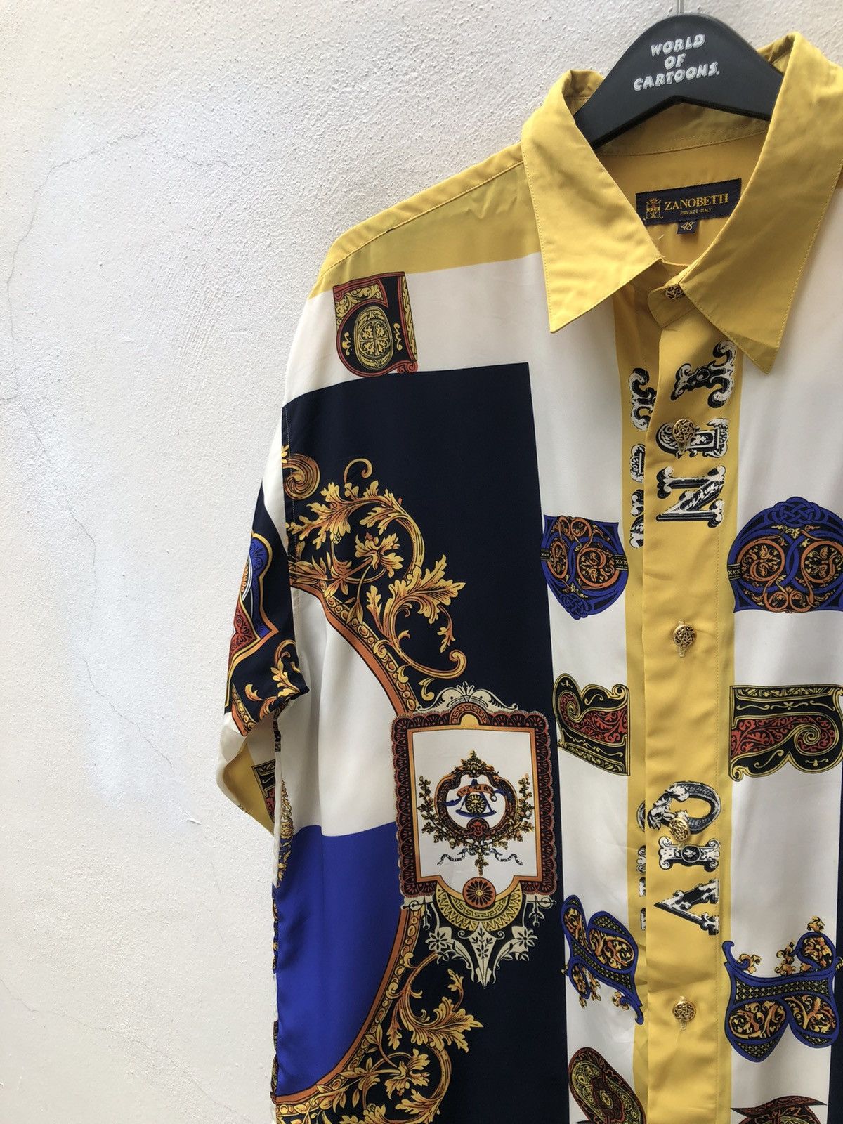 Vintage Vintage ZANOBETTI Made in Japan Baroque Shirt Size US L / EU 52-54 / 3 - 9 Thumbnail