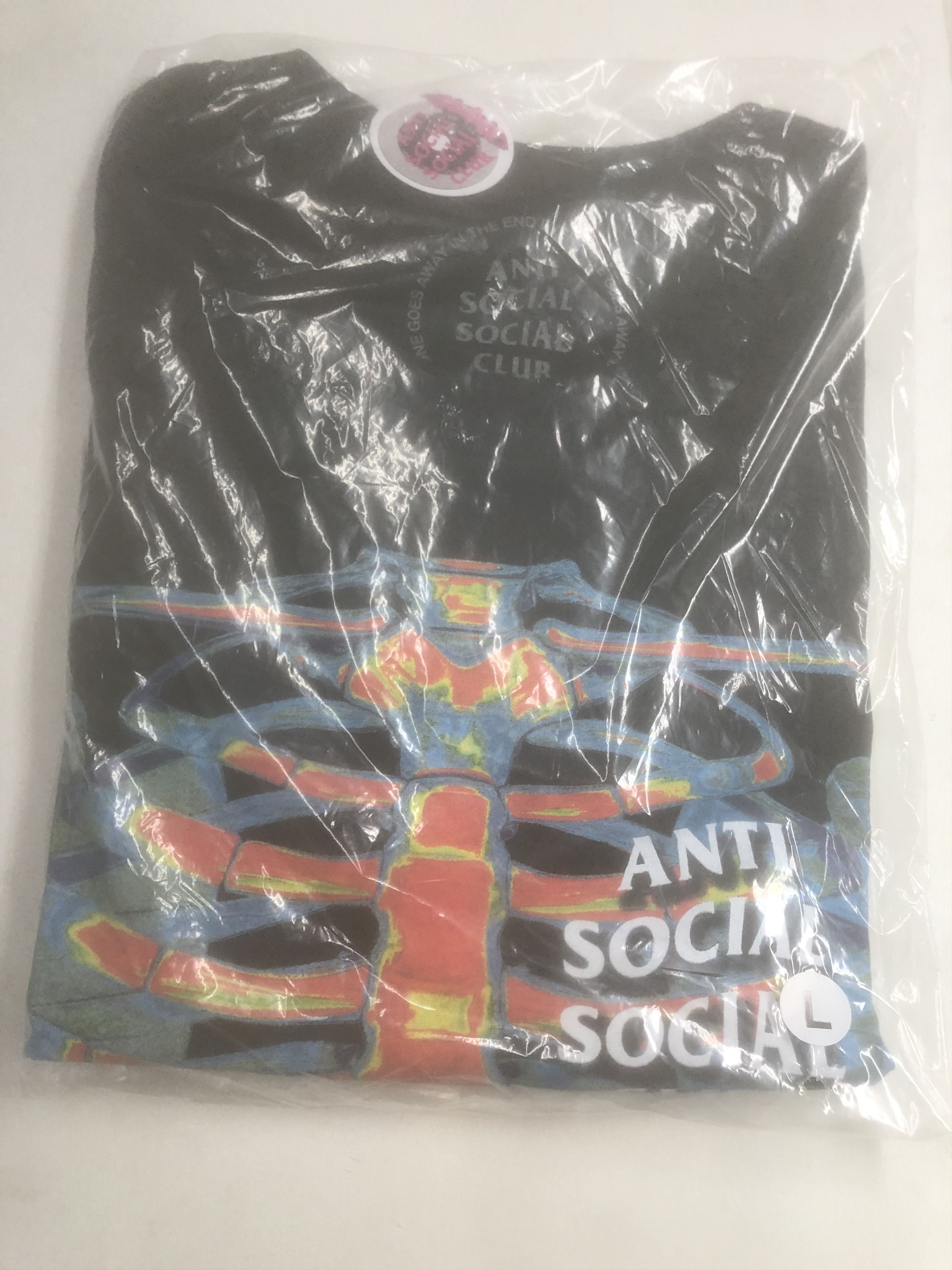 Anti Social Social Club × Members Only DS Weekly Exclusive ASSC Blow to the Chest Black Tee Bape Size US L / EU 52-54 / 3 - 3 Thumbnail