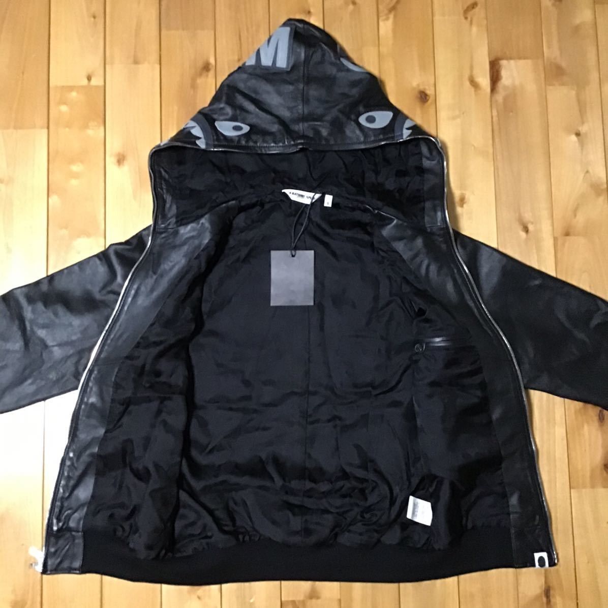 Bape × Nigo Sheepskin leather shark full zip hoodie jacket BAPE APE Size US S / EU 44-46 / 1 - 7 Thumbnail