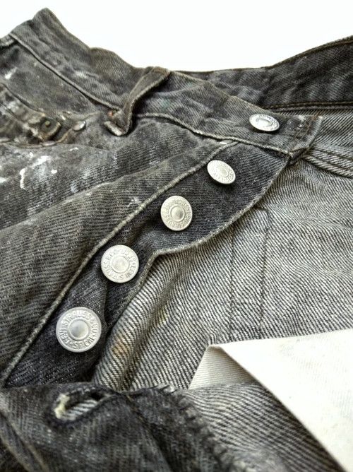 Levi's × Vintage 90s Vintage Levis 501 Grey Made In USA Distressed Jeans Size US 30 / EU 46 - 9 Thumbnail