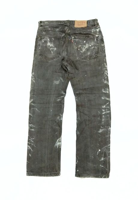 Levi's × Vintage 90s Vintage Levis 501 Grey Made In USA Distressed Jeans Size US 30 / EU 46 - 2 Thumbnail