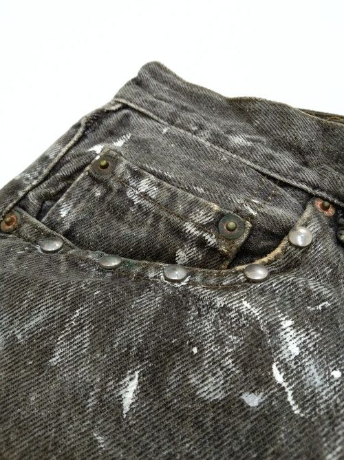 Levi's × Vintage 90s Vintage Levis 501 Grey Made In USA Distressed Jeans Size US 30 / EU 46 - 7 Thumbnail