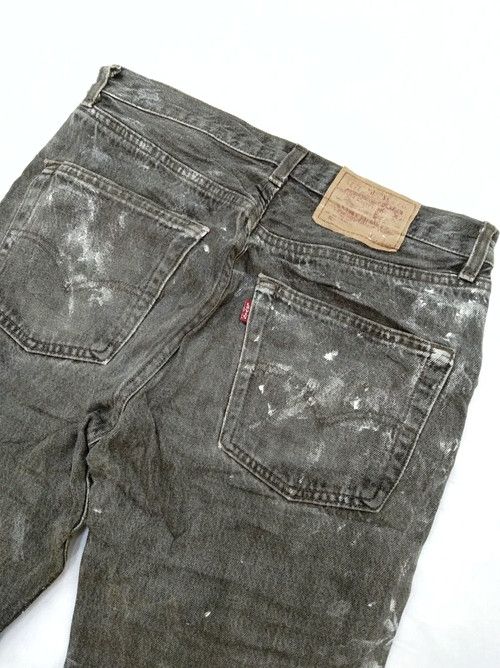 Levi's × Vintage 90s Vintage Levis 501 Grey Made In USA Distressed Jeans Size US 30 / EU 46 - 3 Thumbnail