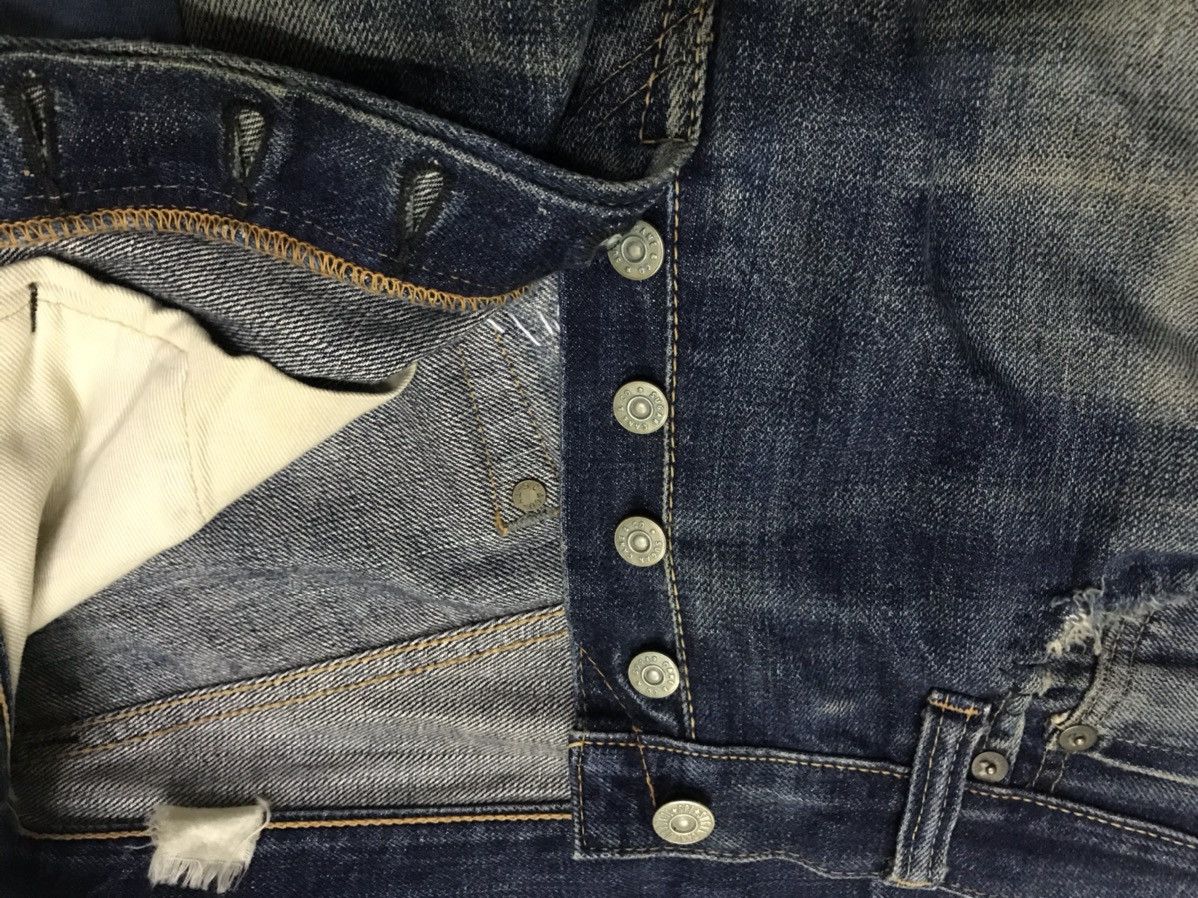 Sugar Cane FINAL DROP Reworked Sugarcane Selvedg Denim with Patchwork Size US 31 - 18 Thumbnail