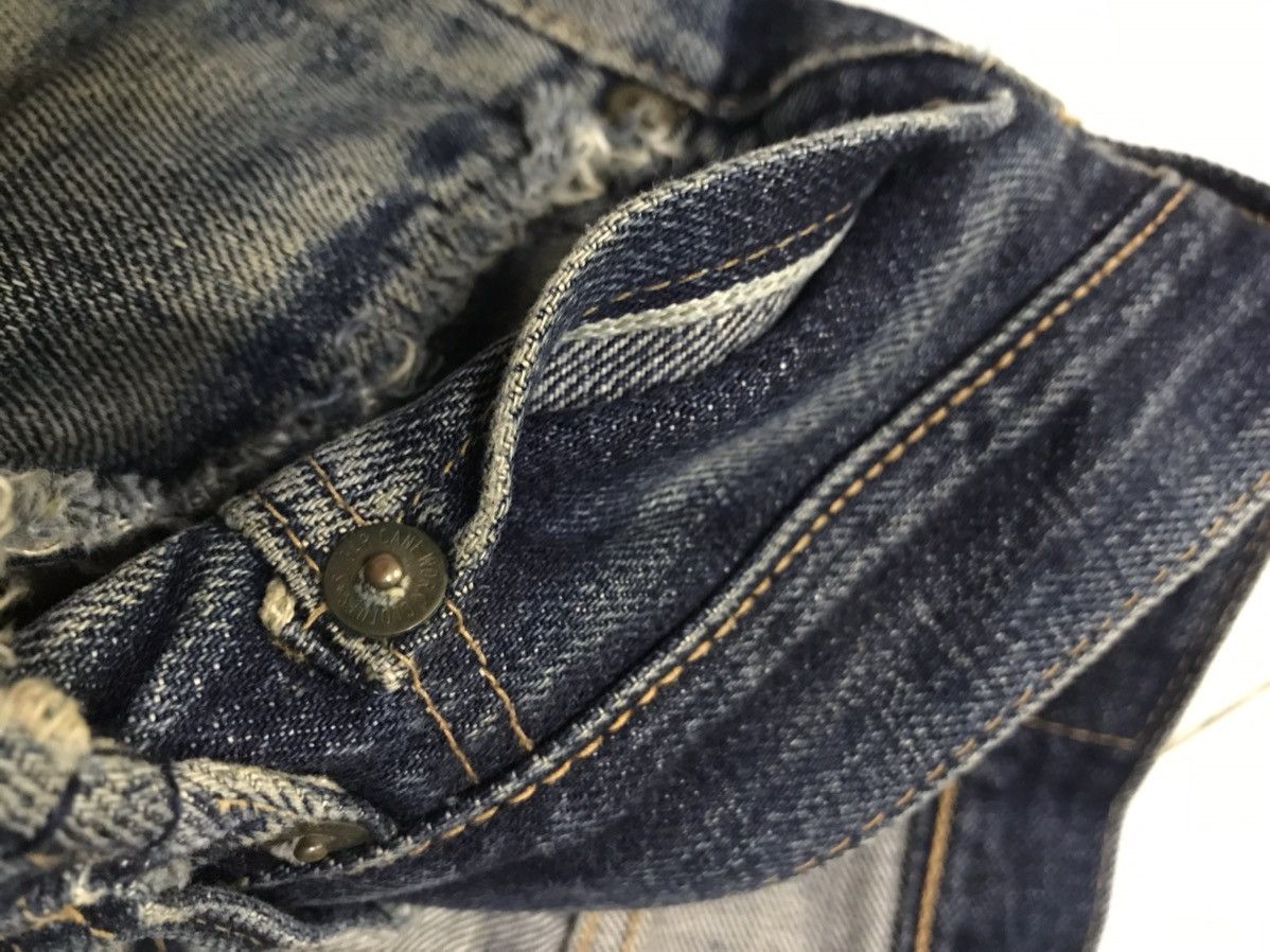 Sugar Cane FINAL DROP Reworked Sugarcane Selvedg Denim with Patchwork Size US 31 - 16 Thumbnail