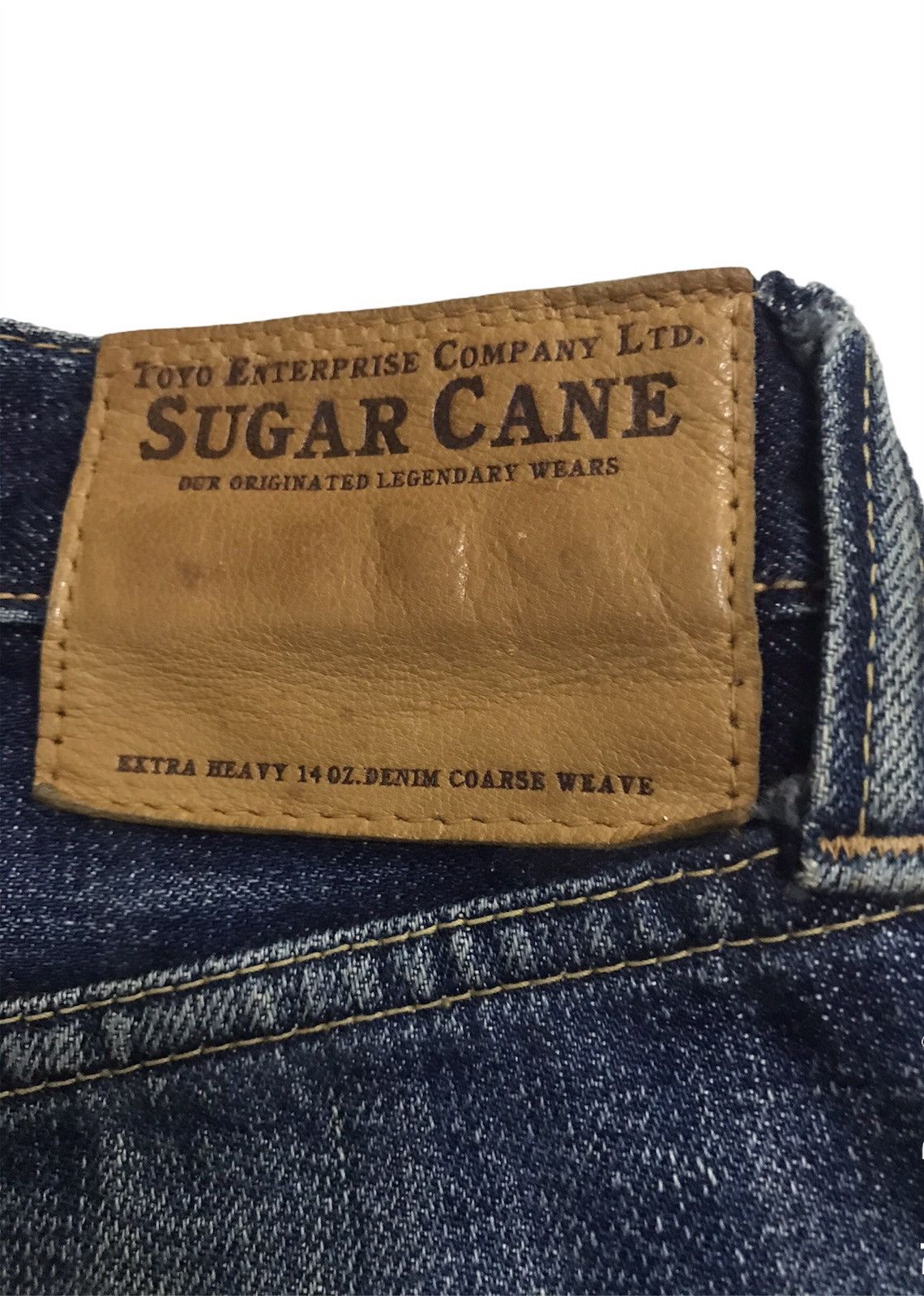 Sugar Cane FINAL DROP Reworked Sugarcane Selvedg Denim with Patchwork Size US 31 - 9 Thumbnail